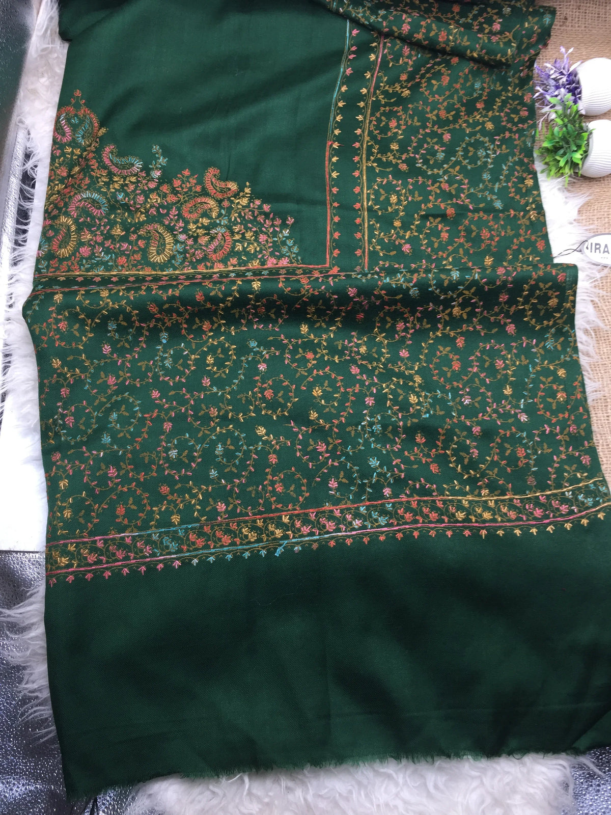 Hand Embroidered Winter Shawl