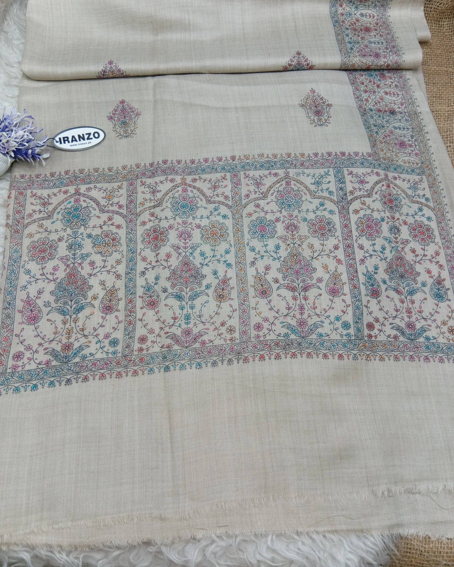 Hand Embroidered Winter Shawl