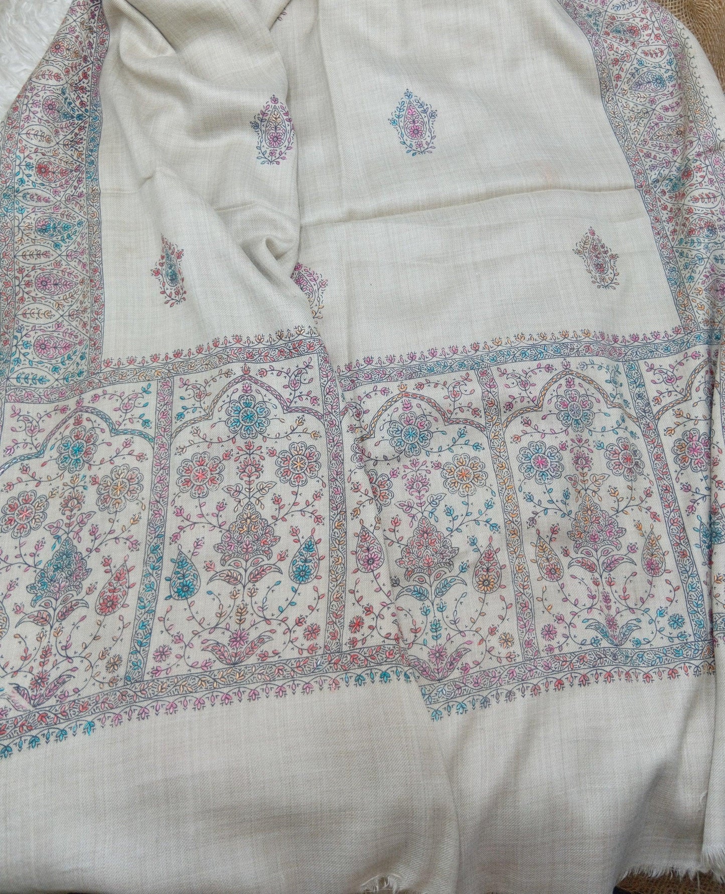 Hand Embroidered Winter Shawl