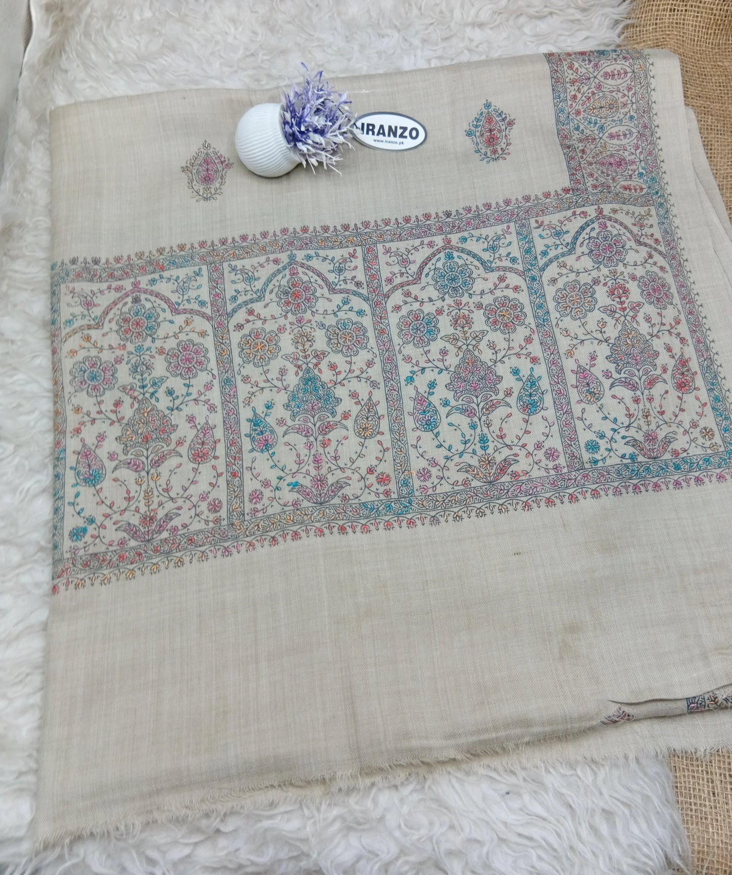 Hand Embroidered Winter Shawl