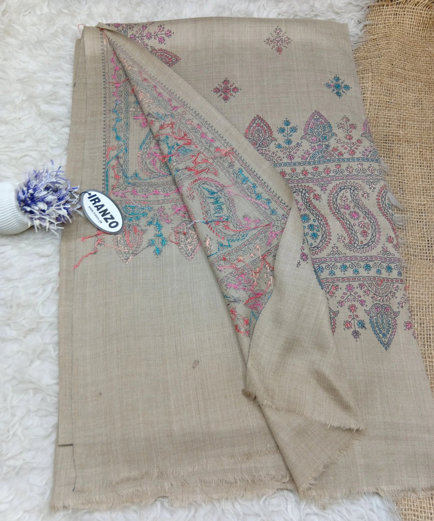 Hand Embroidered Winter Shawl