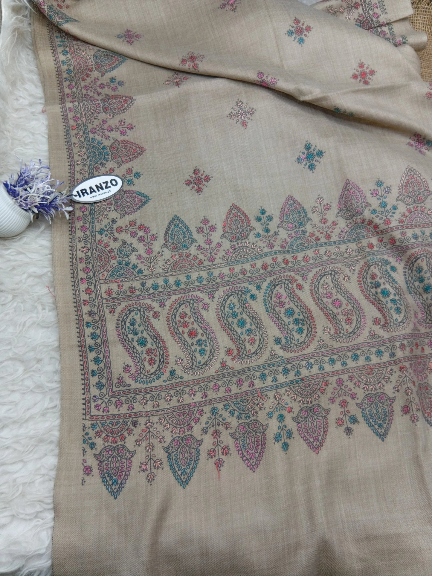 Hand Embroidered Winter Shawl