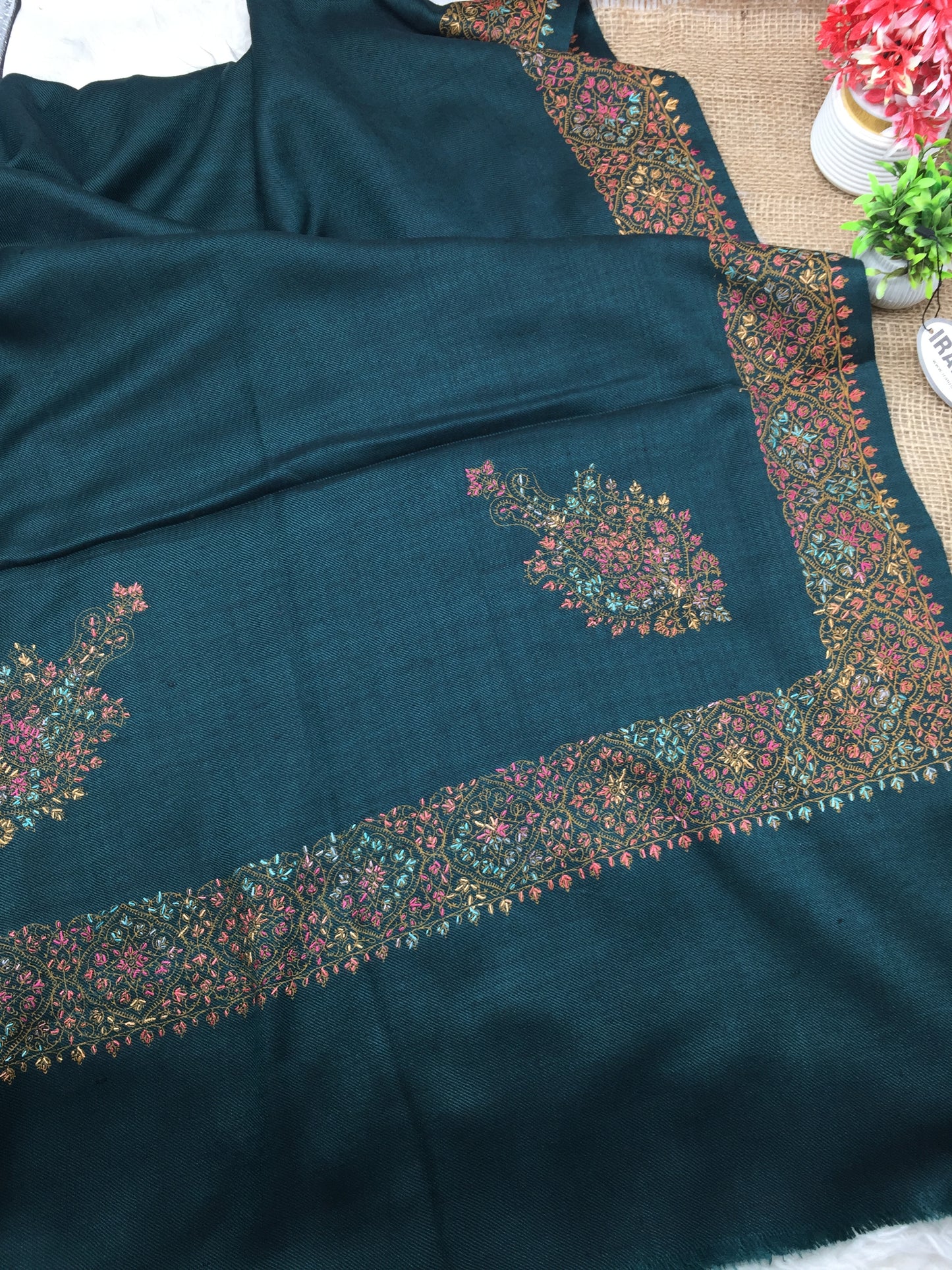 Hand Embroidered Winter Stole