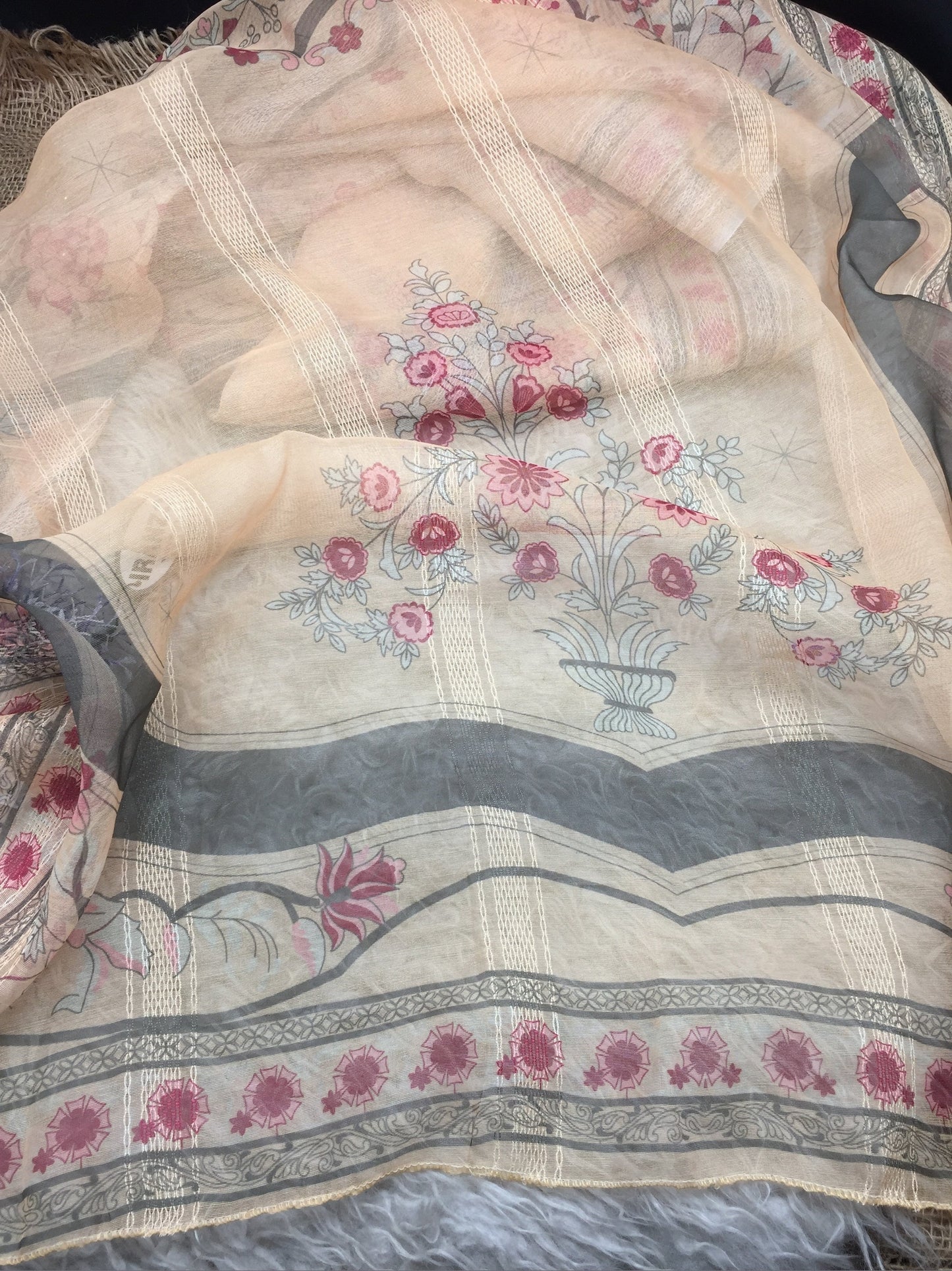 Lawn Net Dupatta