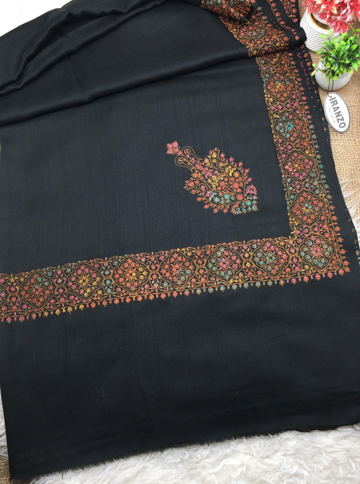 Hand Embroidered Winter Shawl