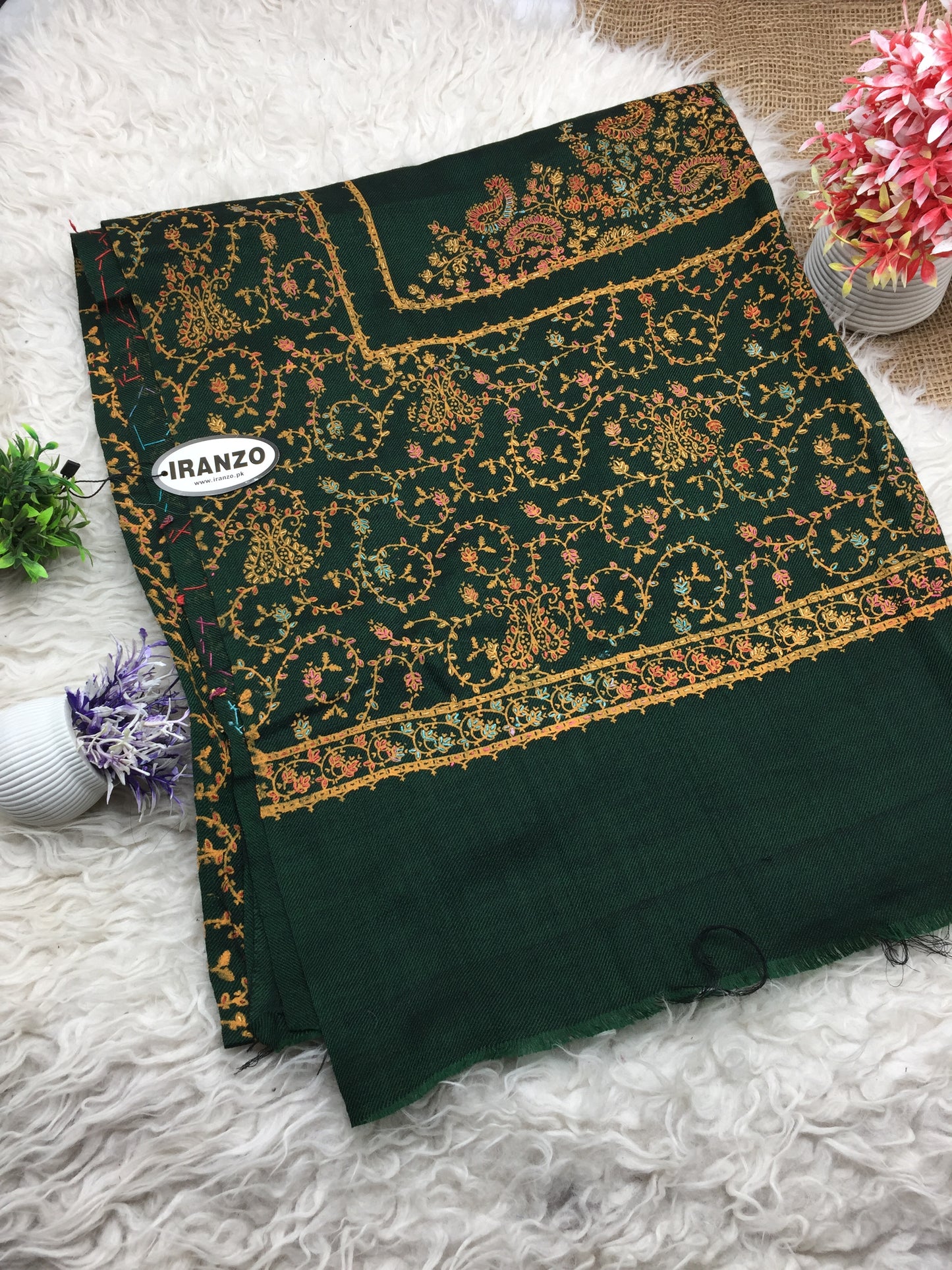 Hand Embroidered Winter Stole