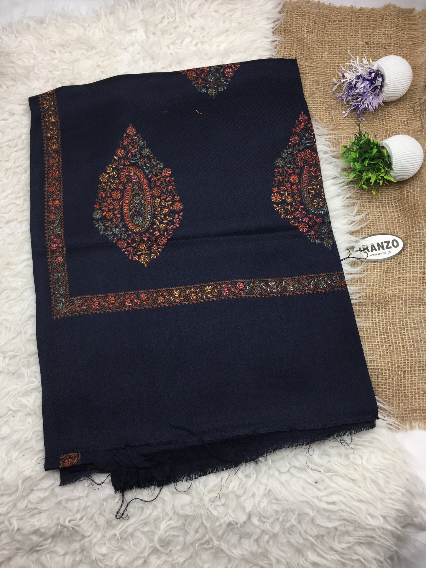 Hand Embroidered Winter Stole