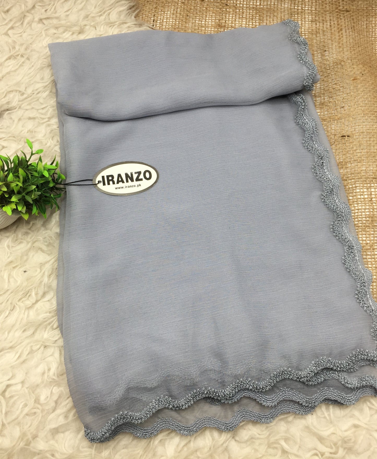 Four sided crochet dupatta