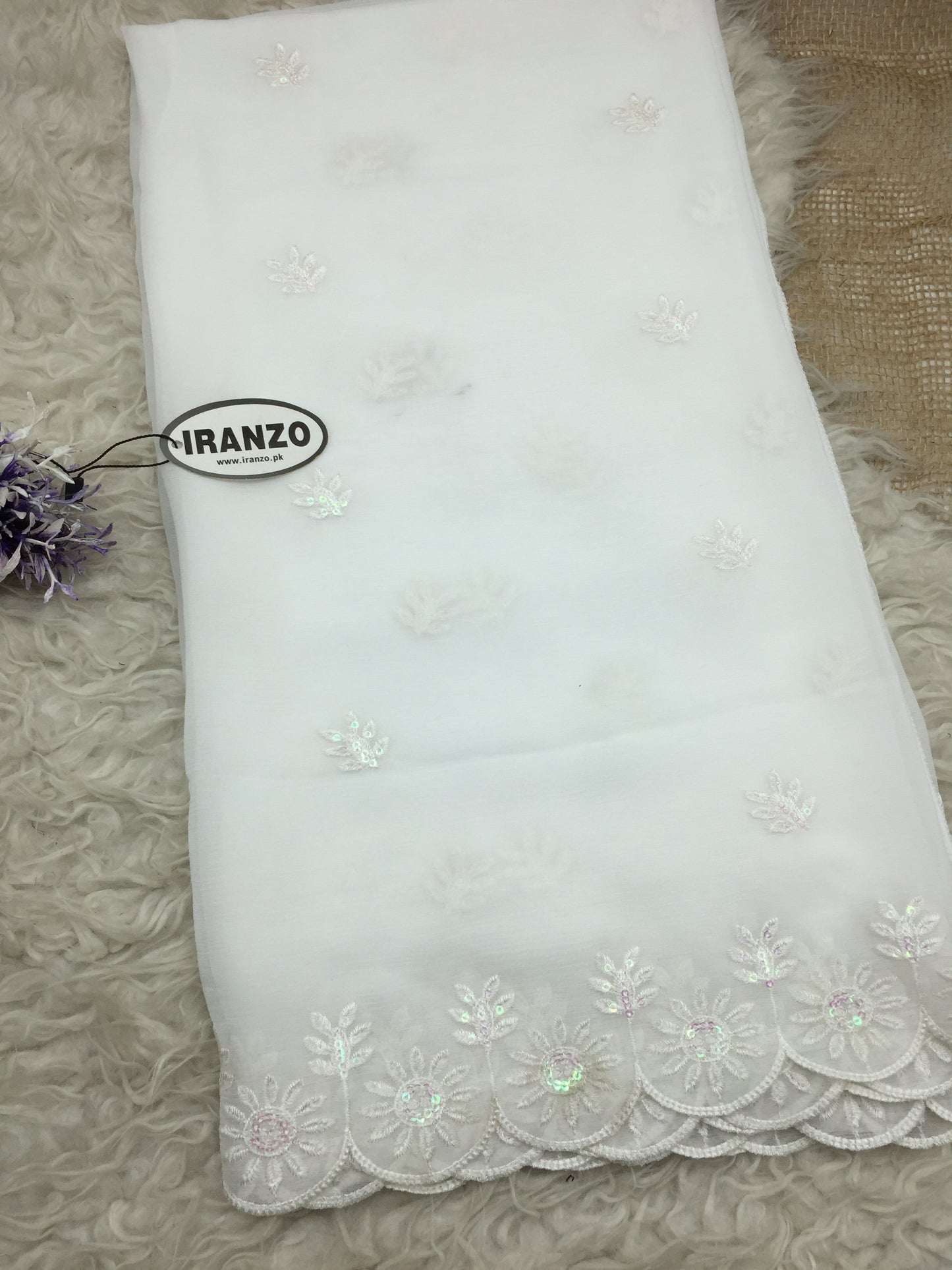 Sequence Embroidered Chiffon Dupatta