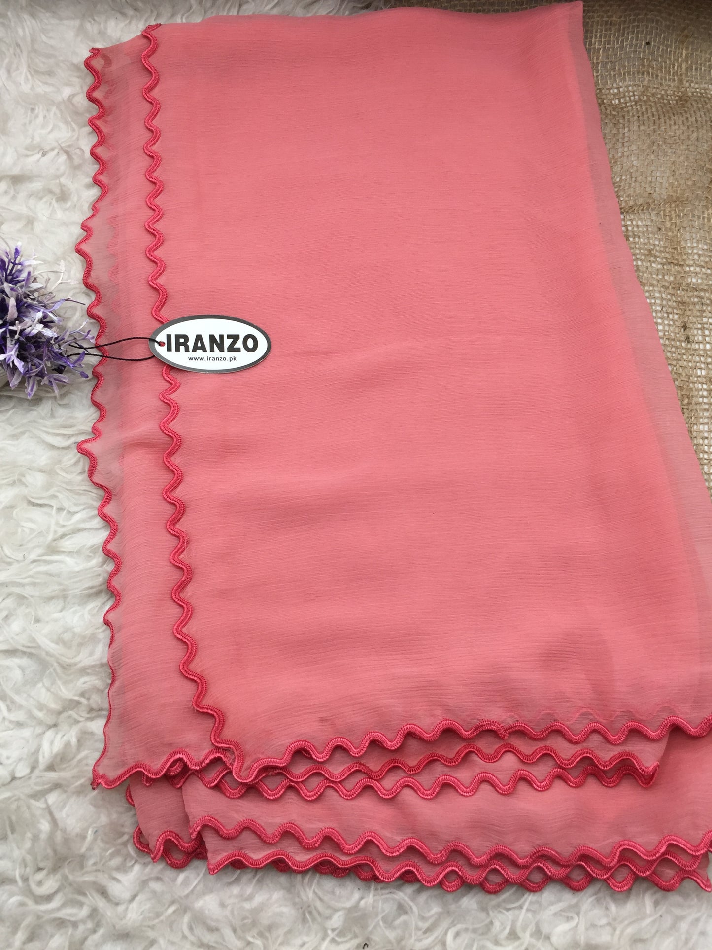 Four sided cut work dupatta