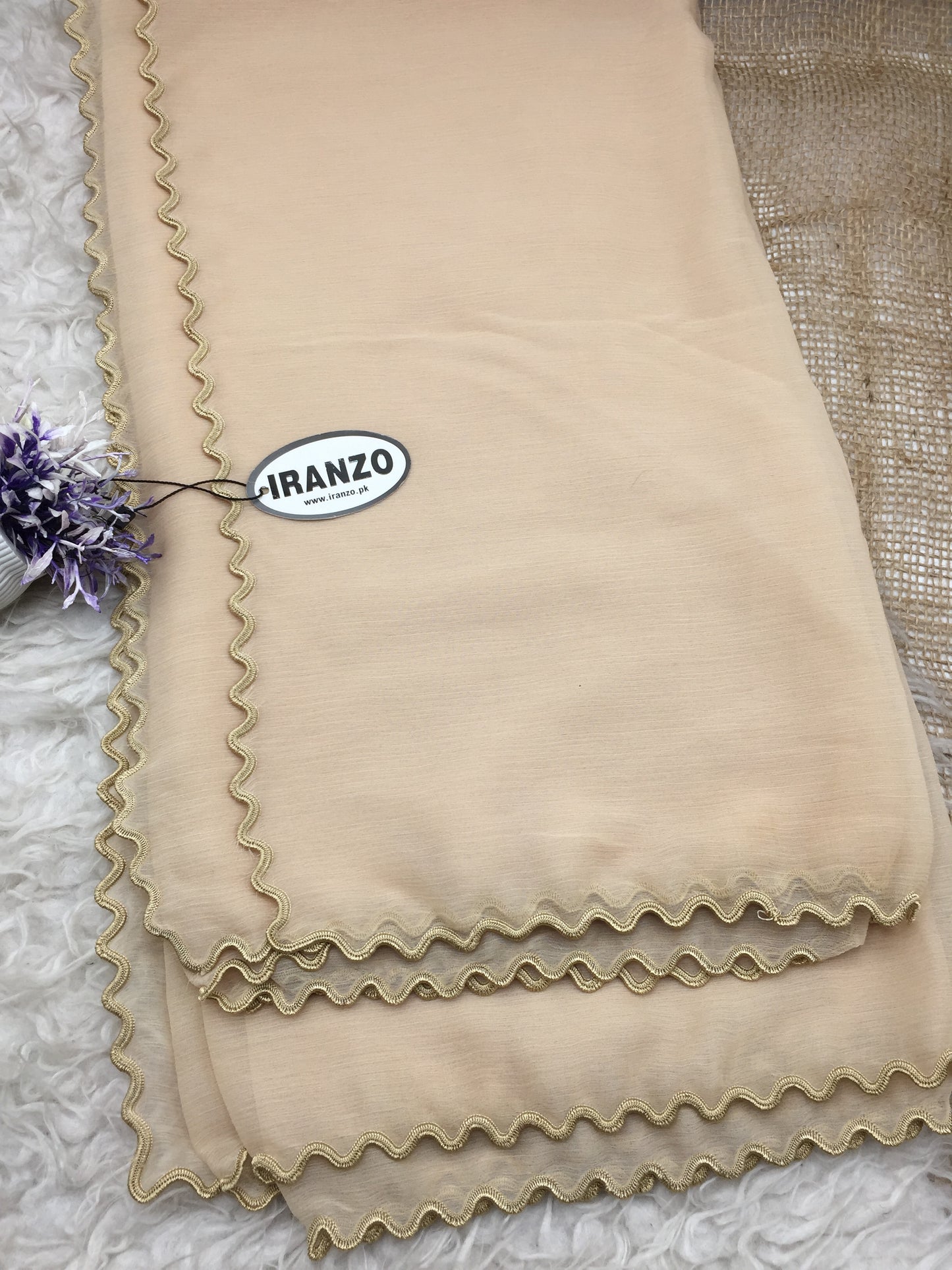 Four sided cut work dupatta