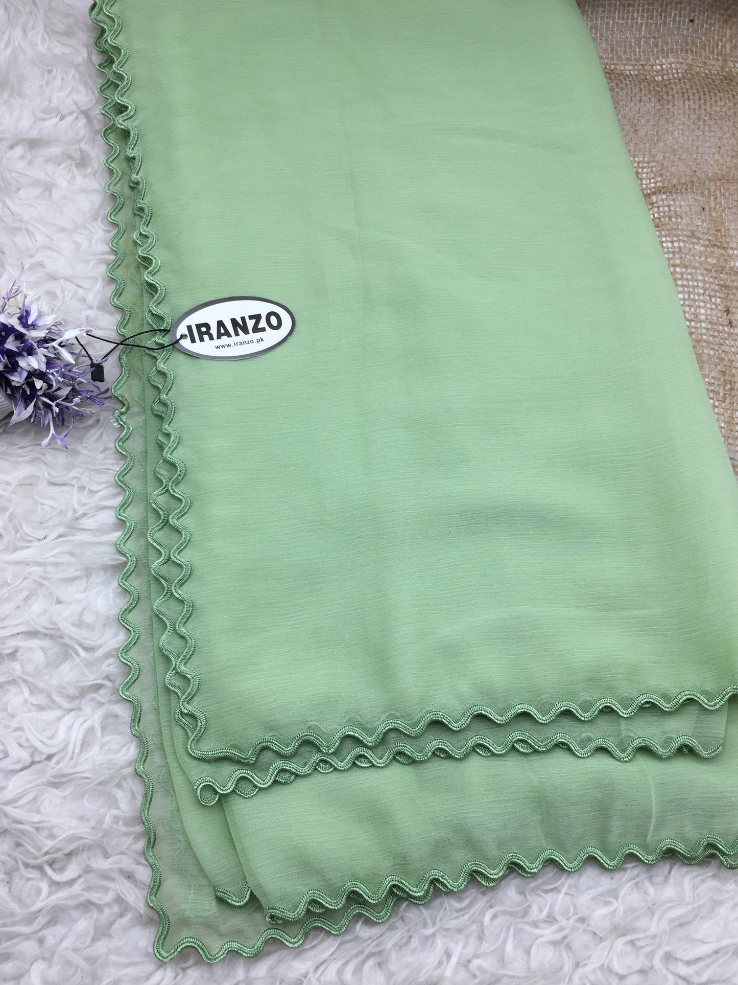 Four sided cut work dupatta