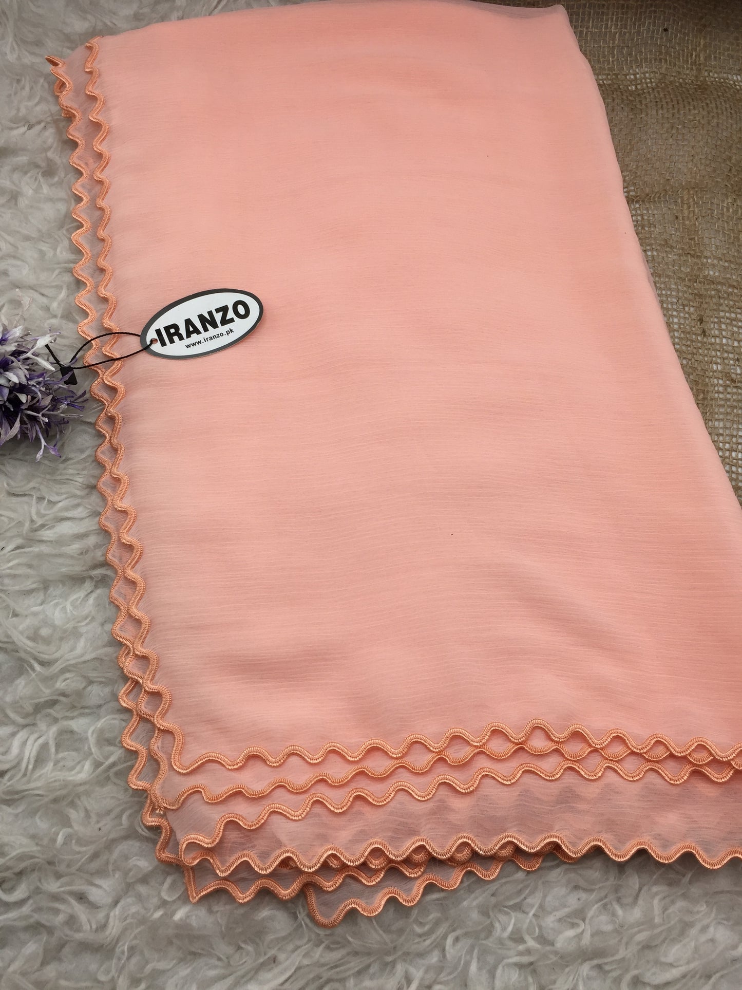 Four sided cut work dupatta