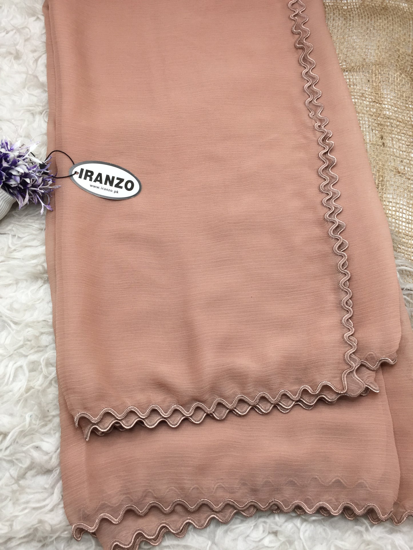 Four sided cut work dupatta