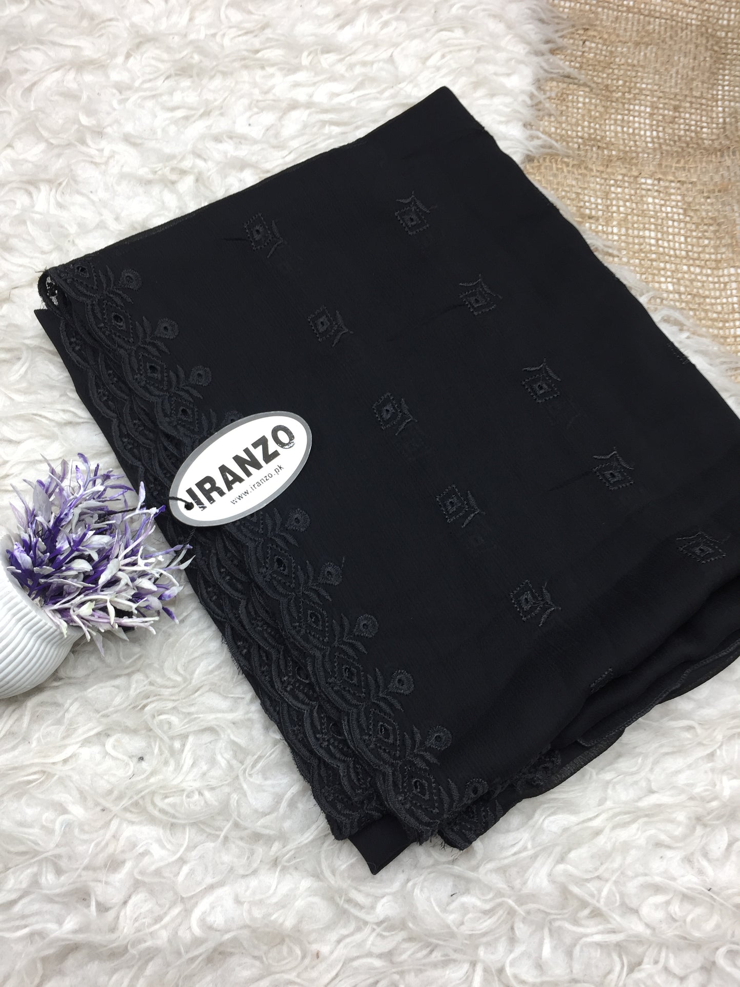 Embroidered Chiffon Dupatta