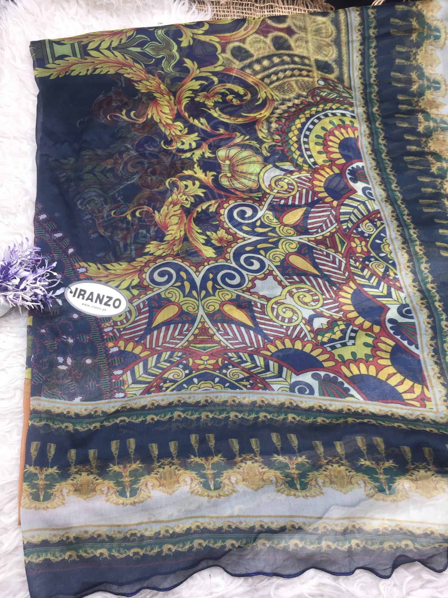 Matching chiffon dupatta