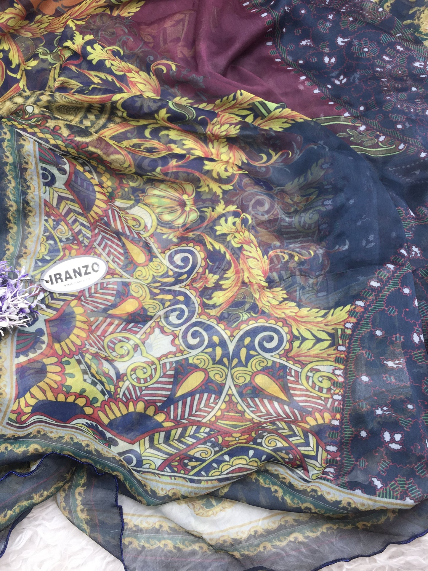 Matching chiffon dupatta
