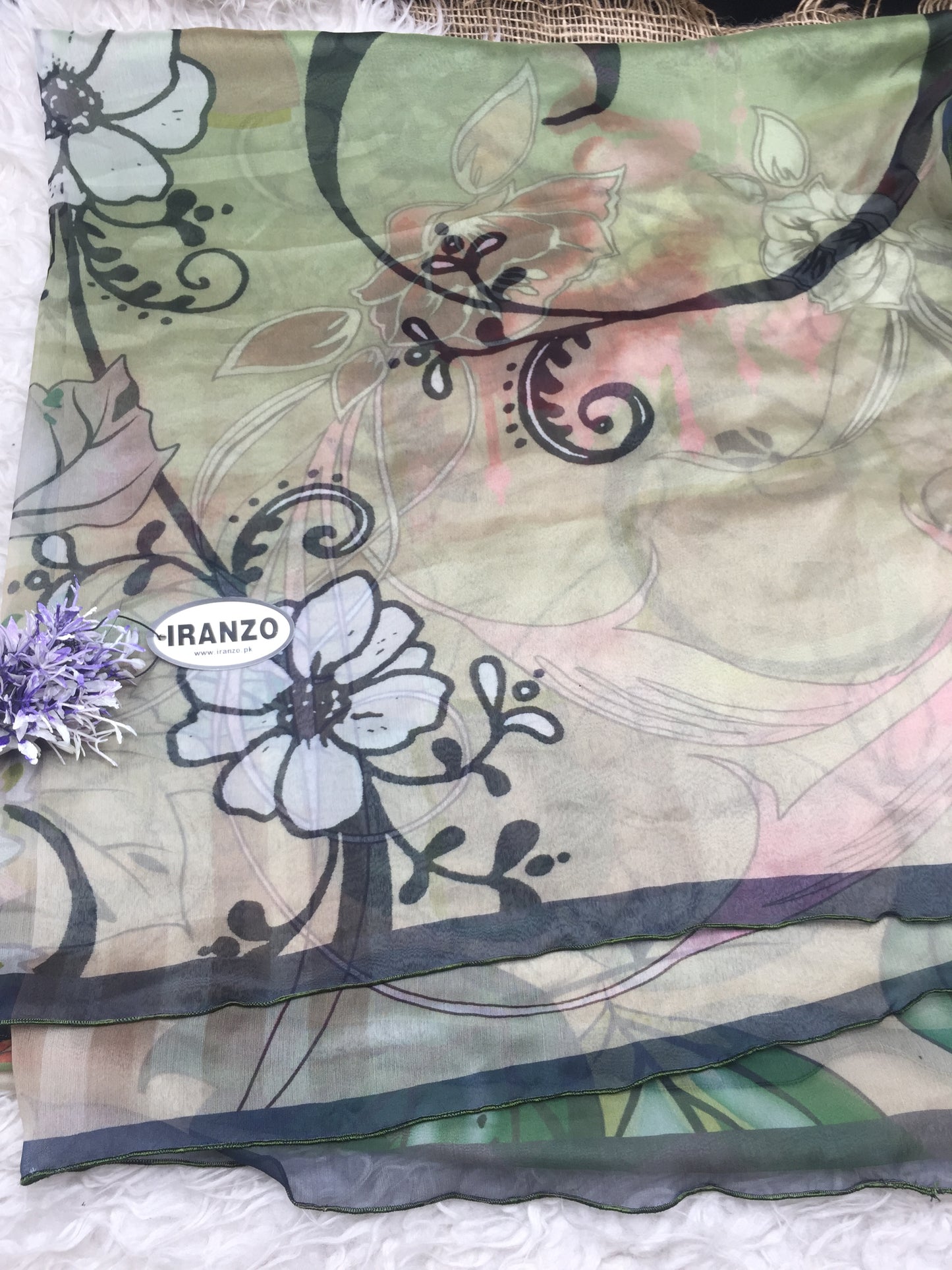 Matching chiffon dupatta