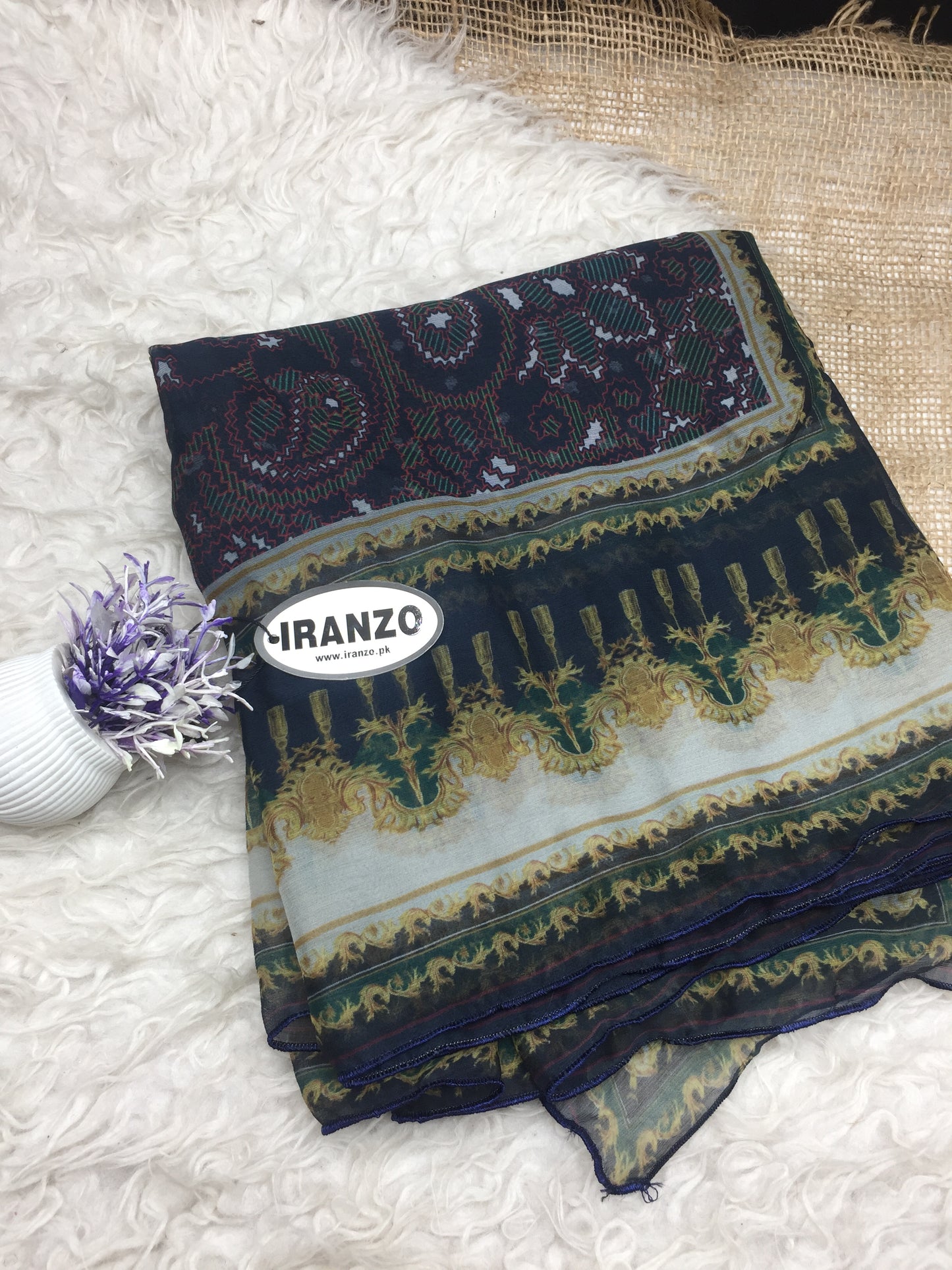 Matching chiffon dupatta