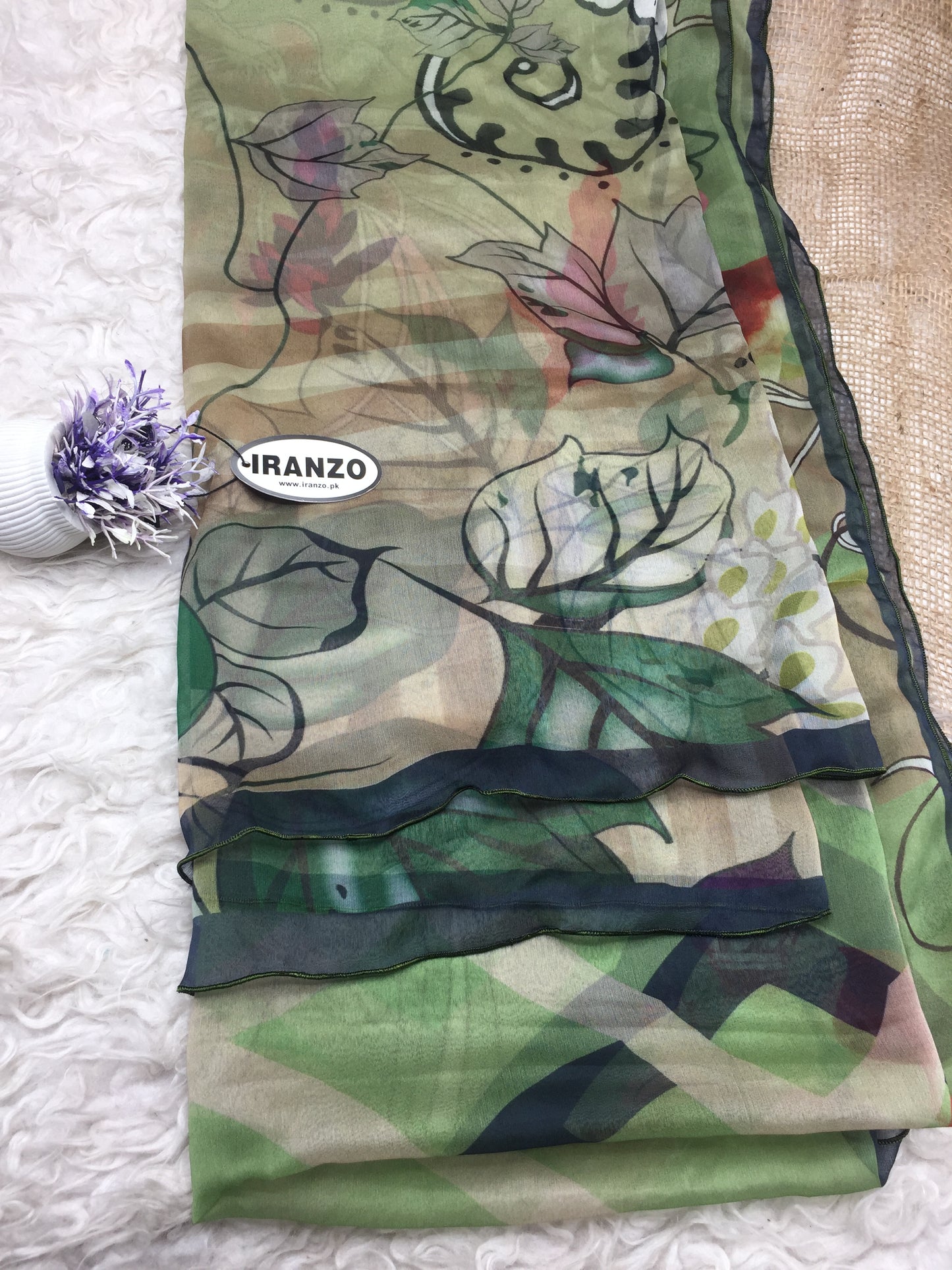 Matching chiffon dupatta