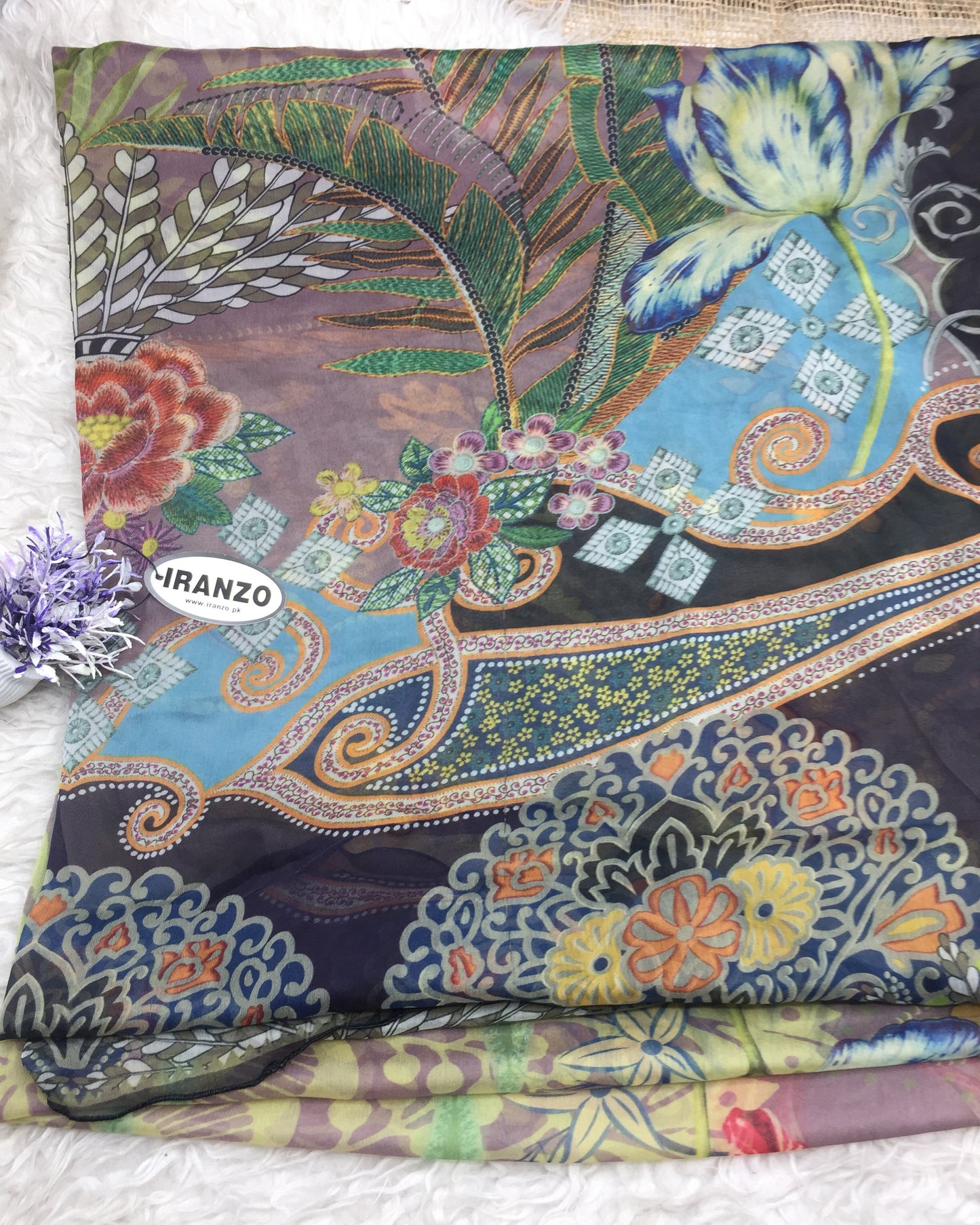 Matching chiffon dupatta