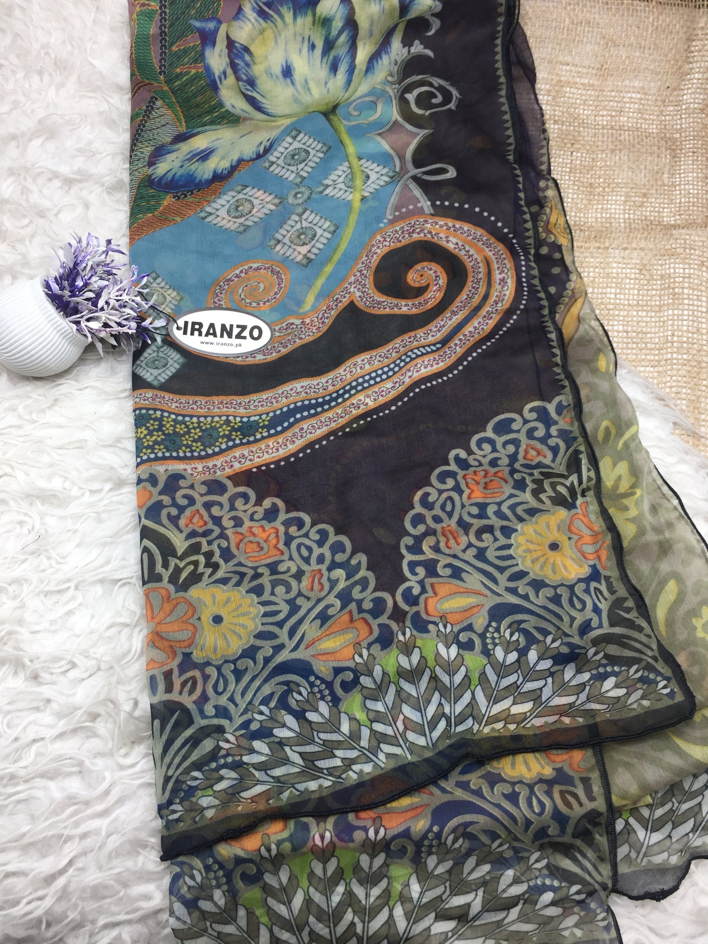 Matching chiffon dupatta