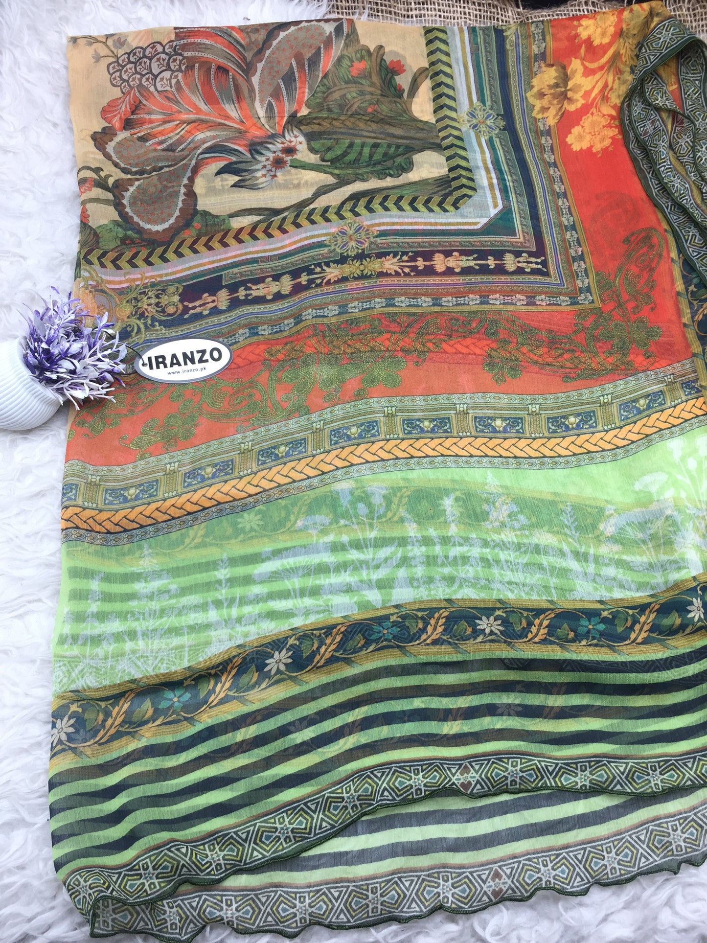 Matching chiffon dupatta