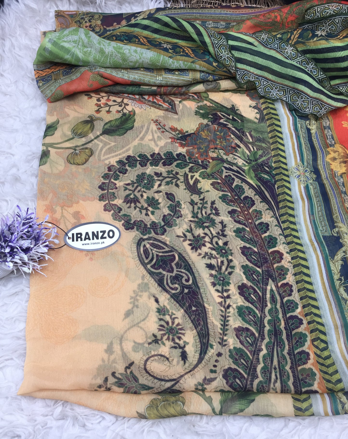 Matching chiffon dupatta