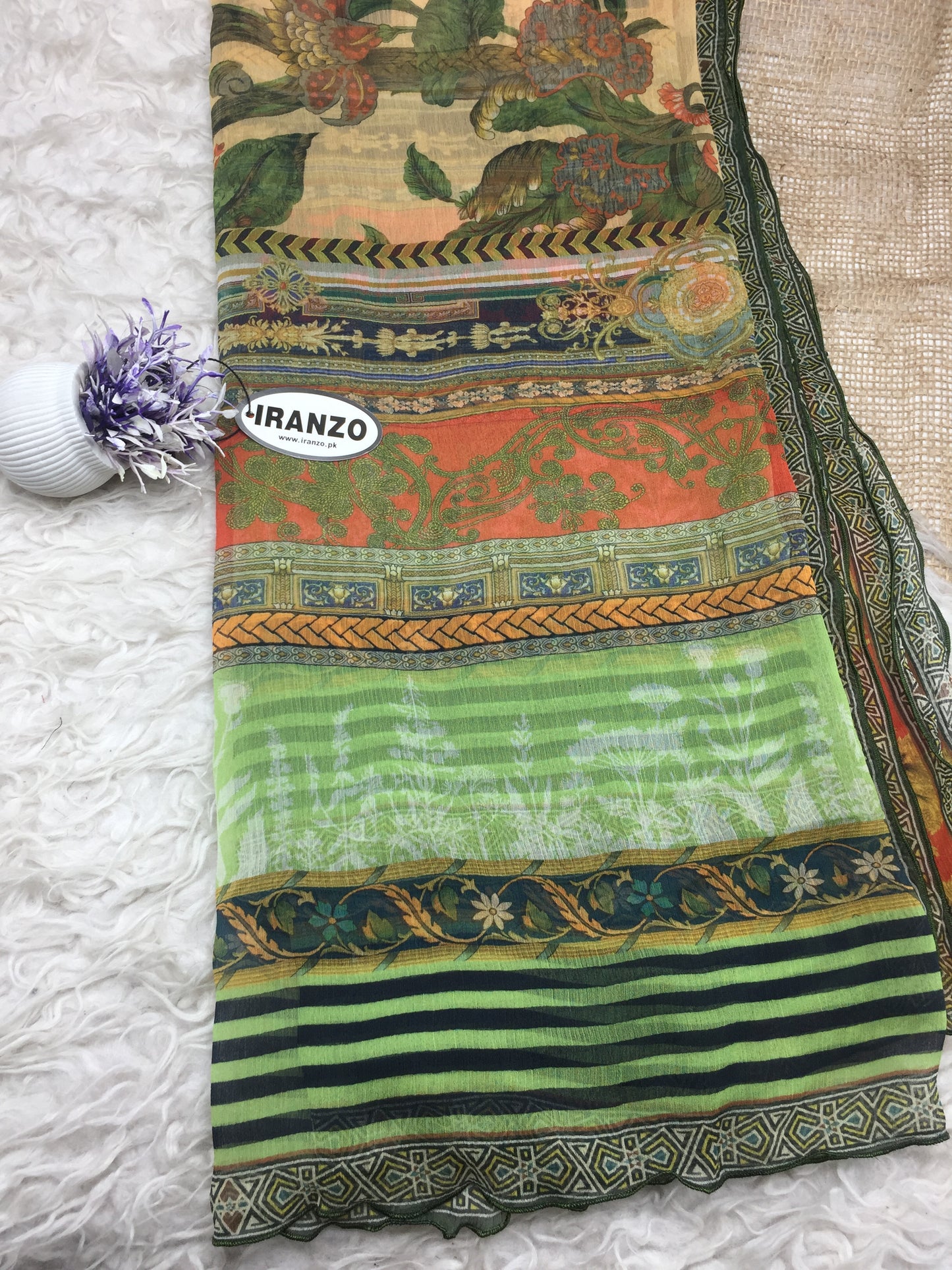Matching chiffon dupatta