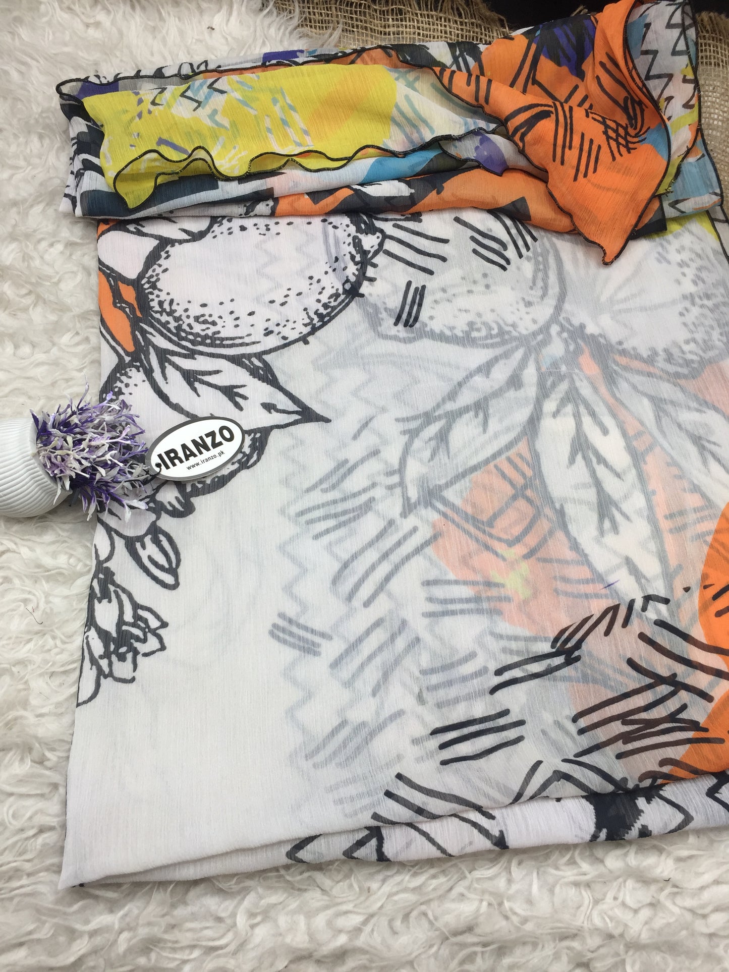 Matching chiffon dupatta