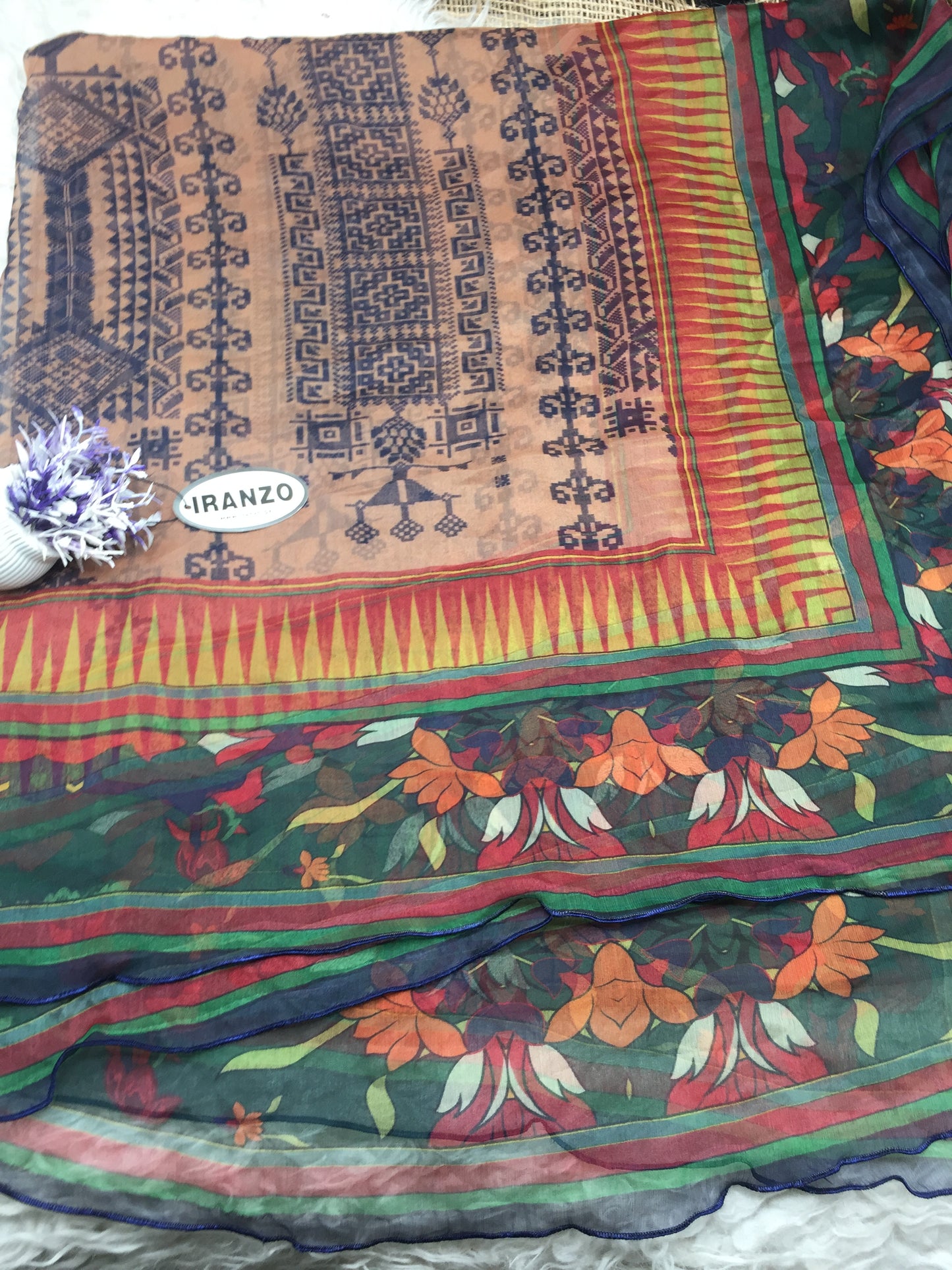 Matching chiffon dupatta