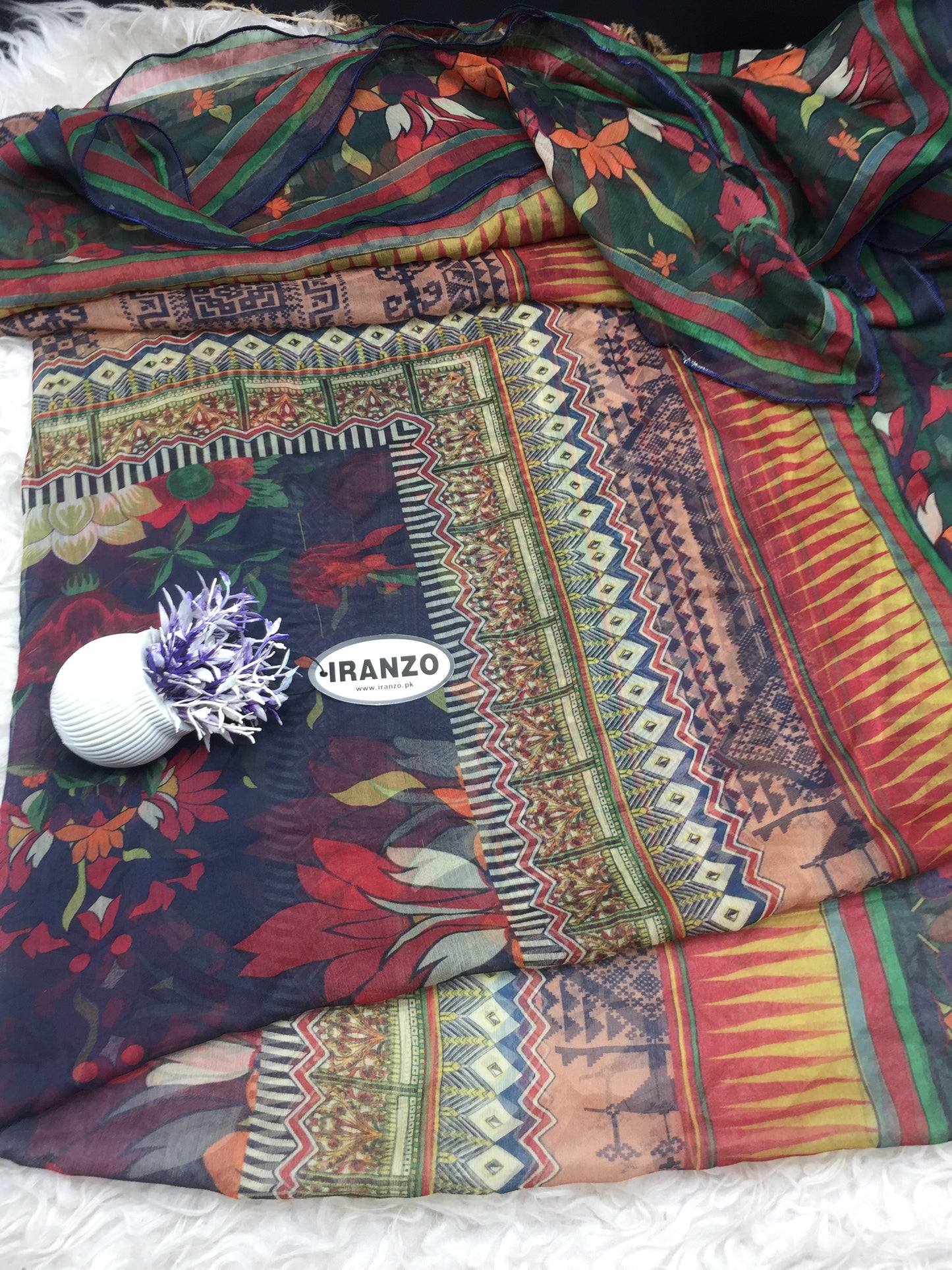 Matching chiffon dupatta