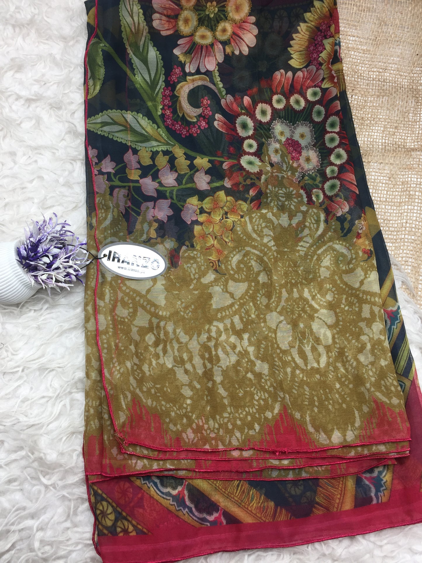 Matching chiffon dupatta