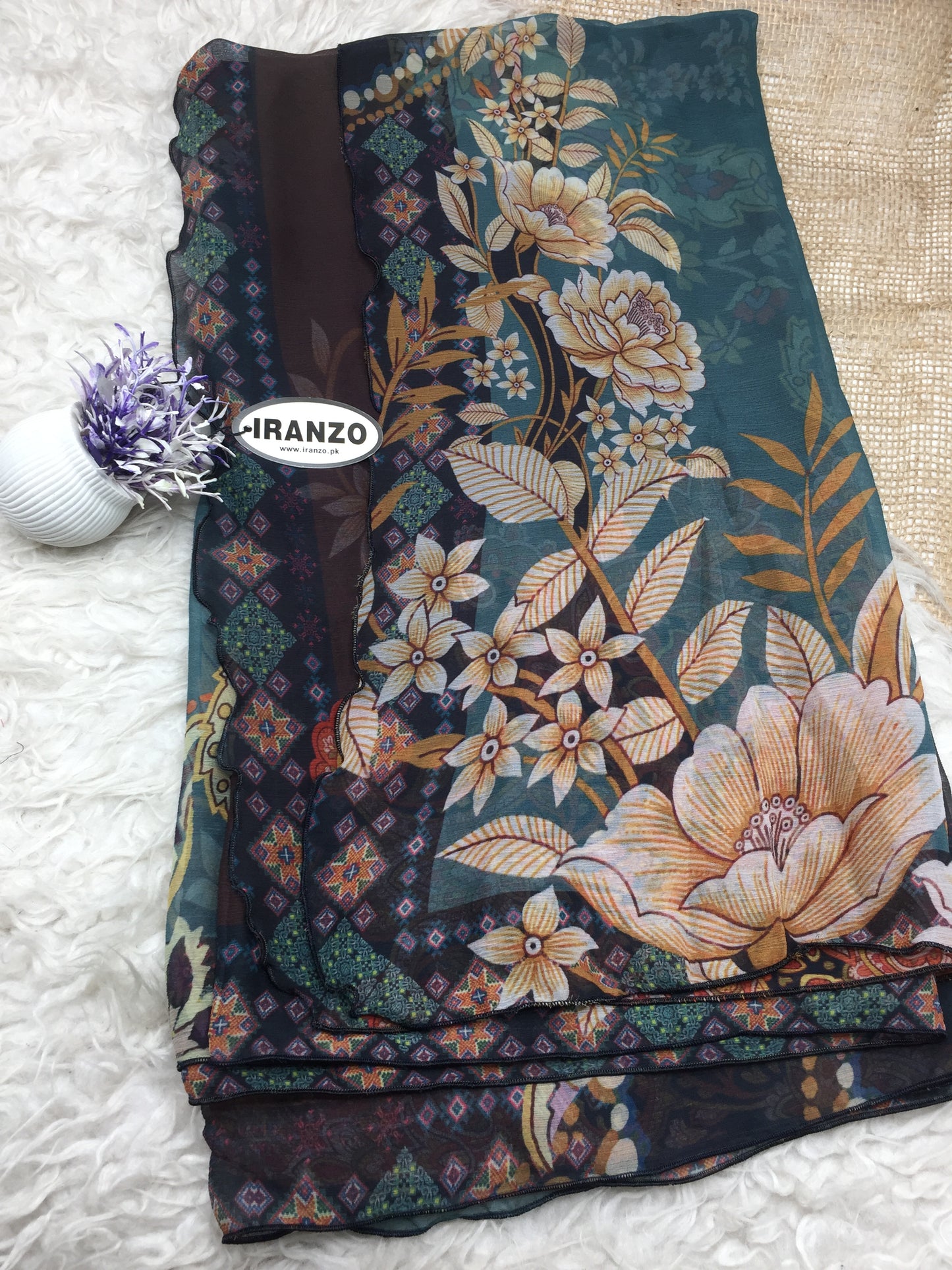 Matching chiffon dupatta