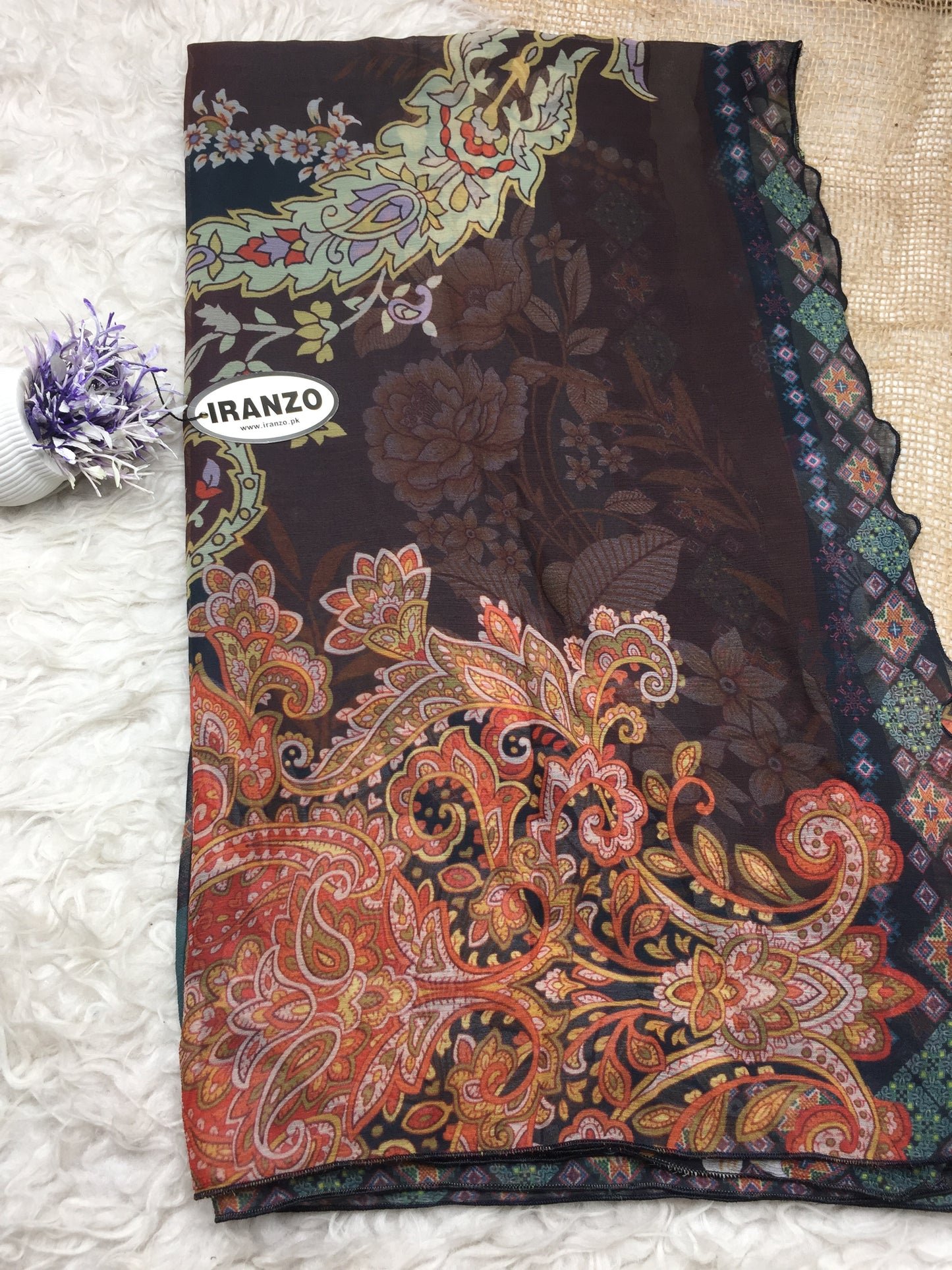 Matching chiffon dupatta