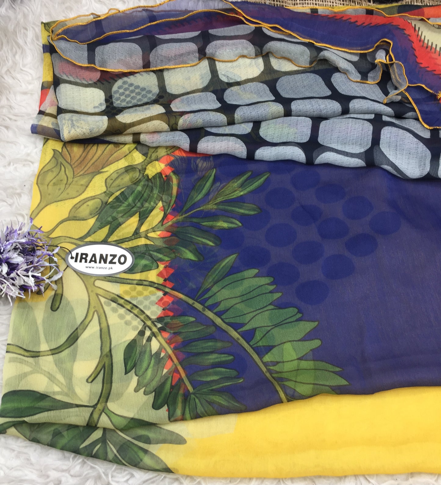 Matching chiffon dupatta