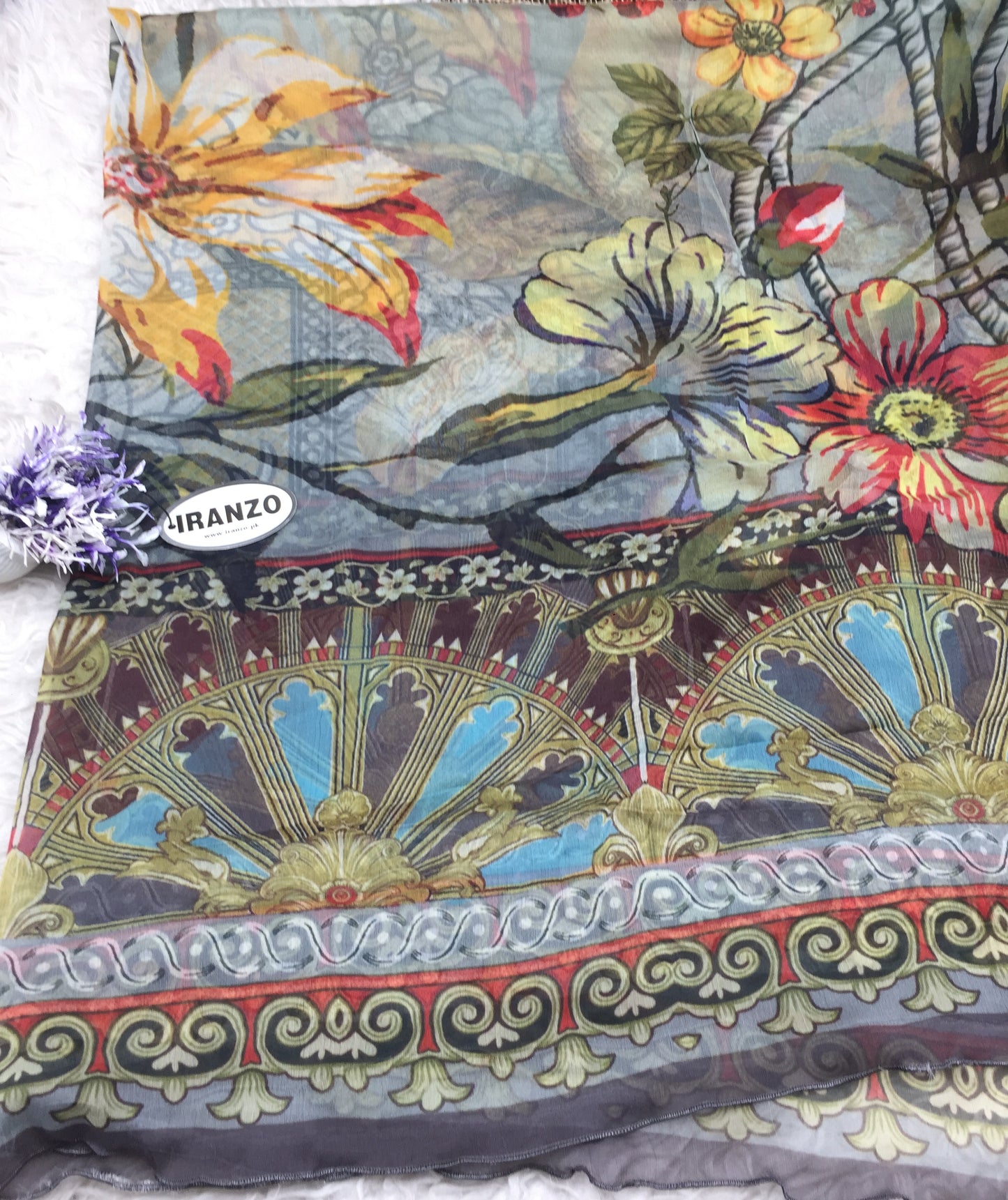 Matching chiffon dupatta