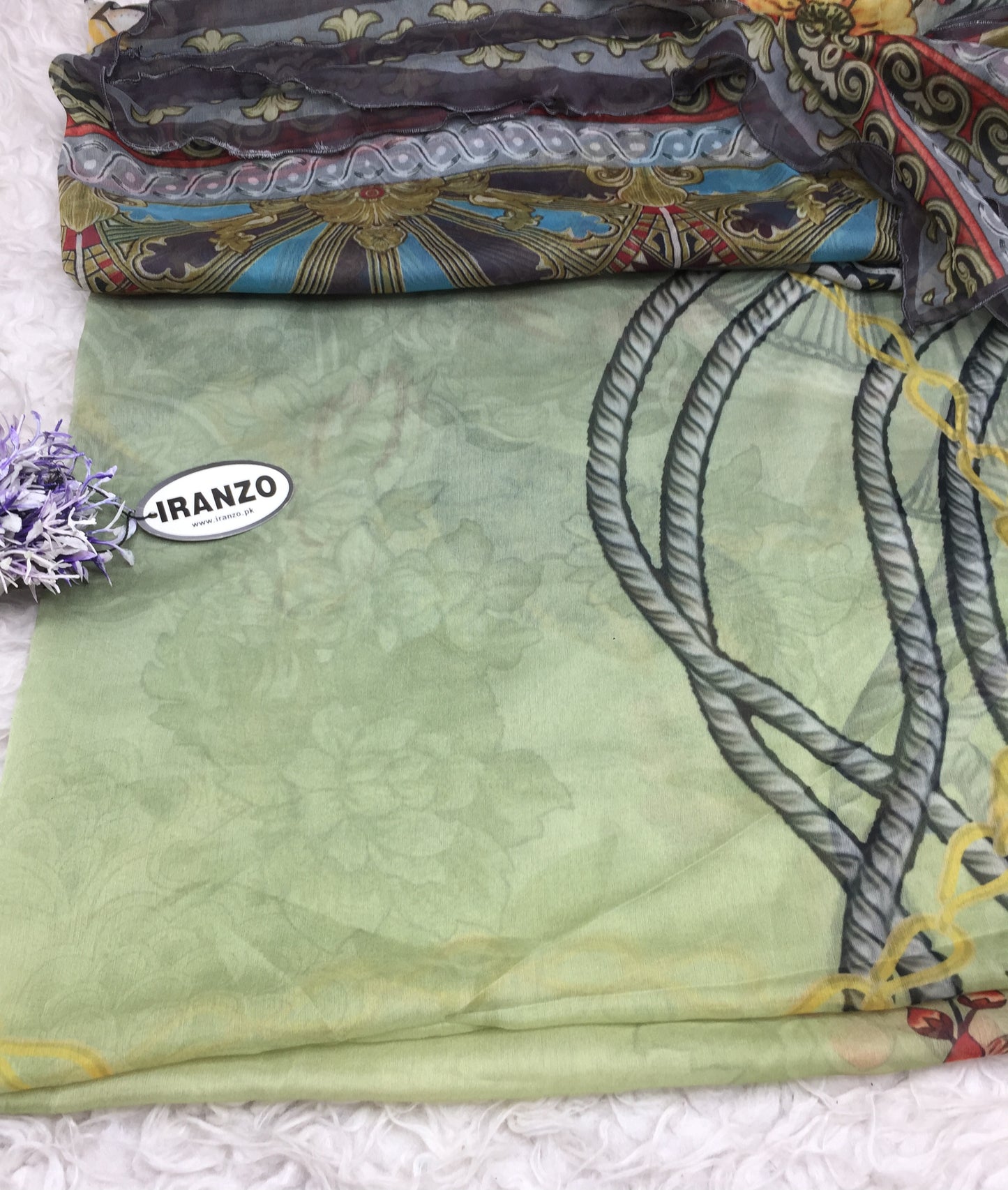 Matching chiffon dupatta