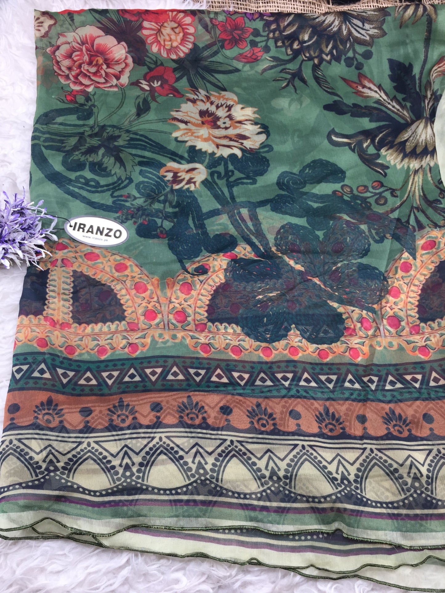Matching chiffon dupatta