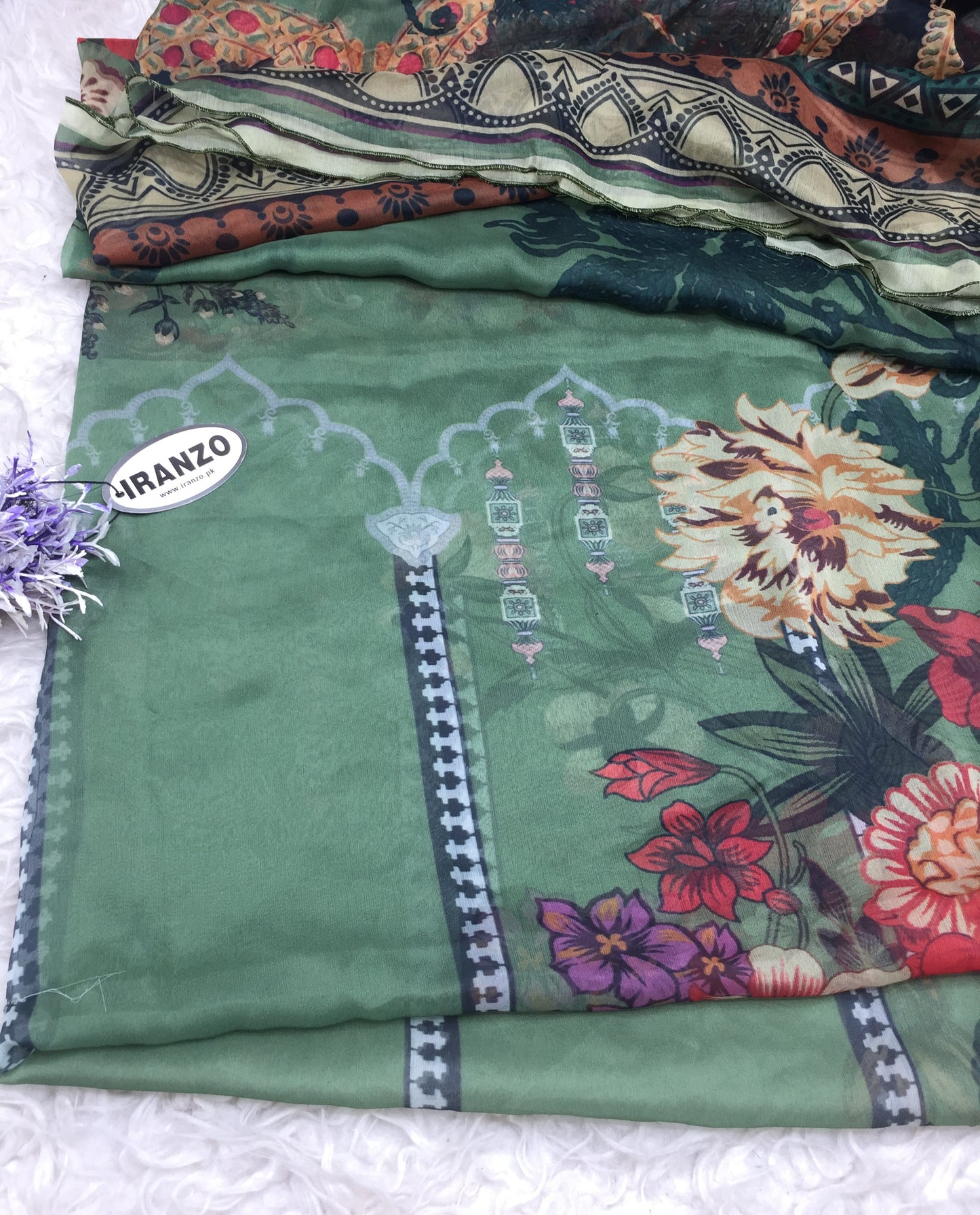Matching chiffon dupatta