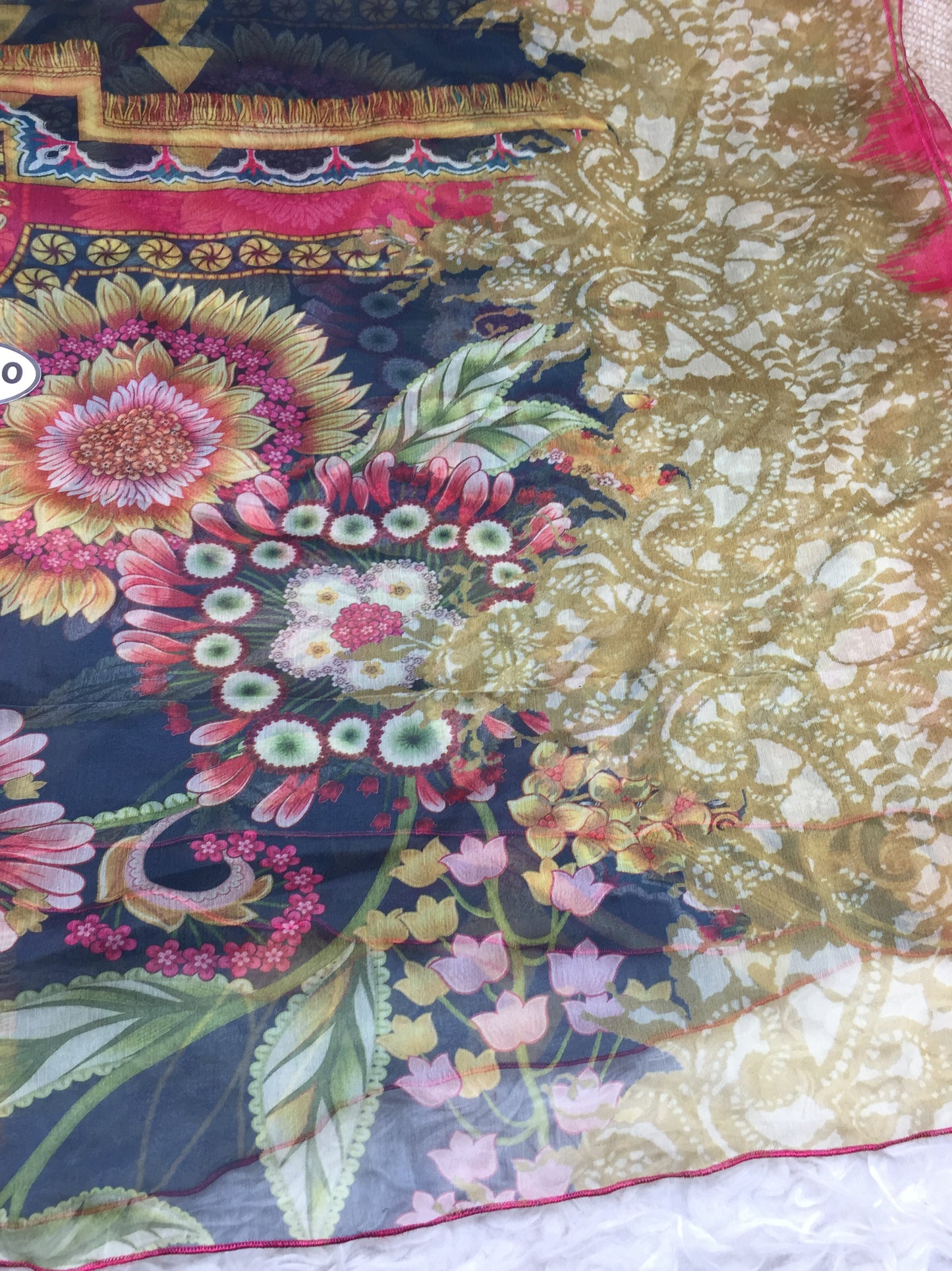 Matching chiffon dupatta