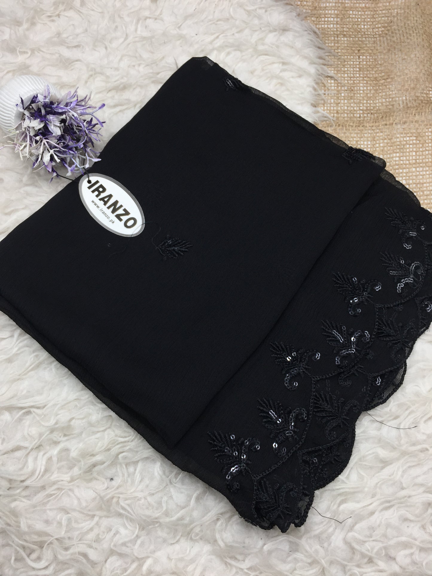 Sequence Embroidered Chiffon Dupatta