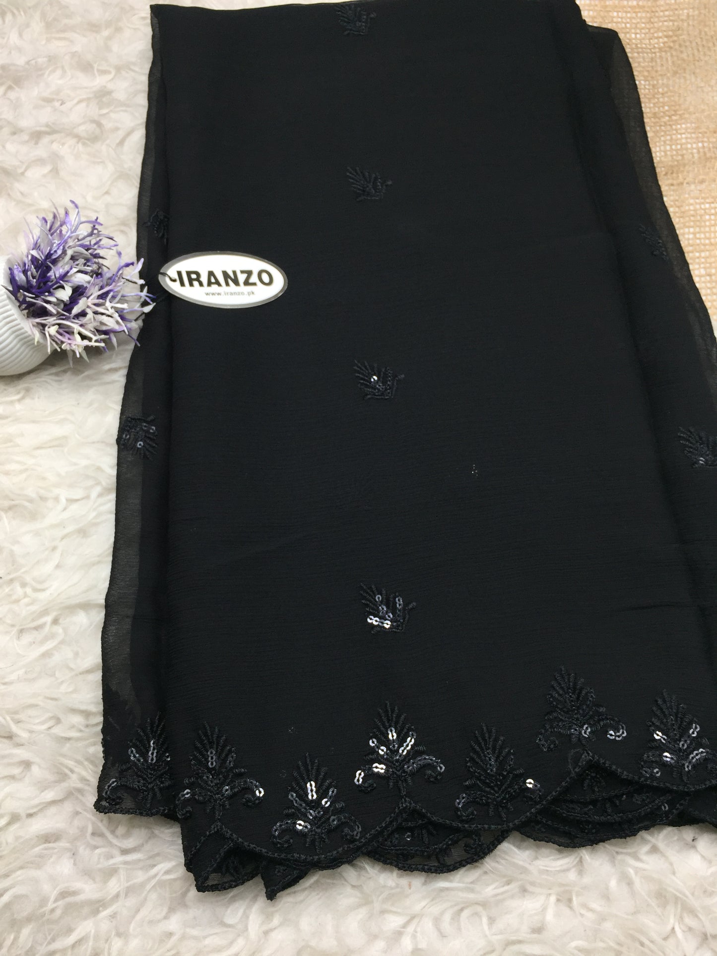 Sequence Embroidered Chiffon Dupatta