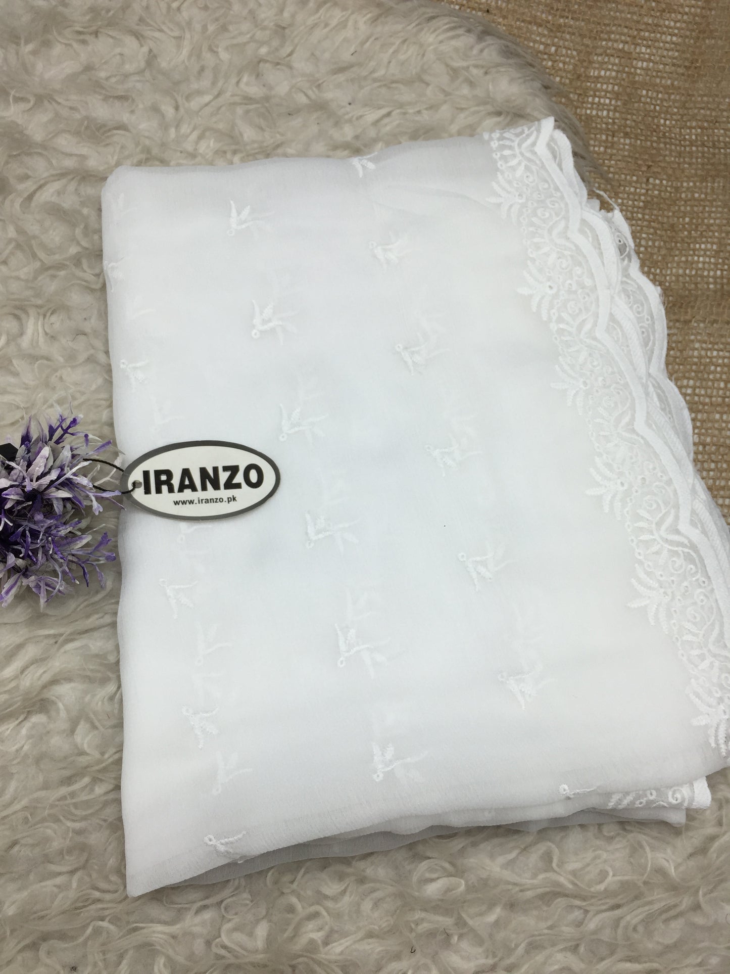 Embroidered Chiffon Dupatta