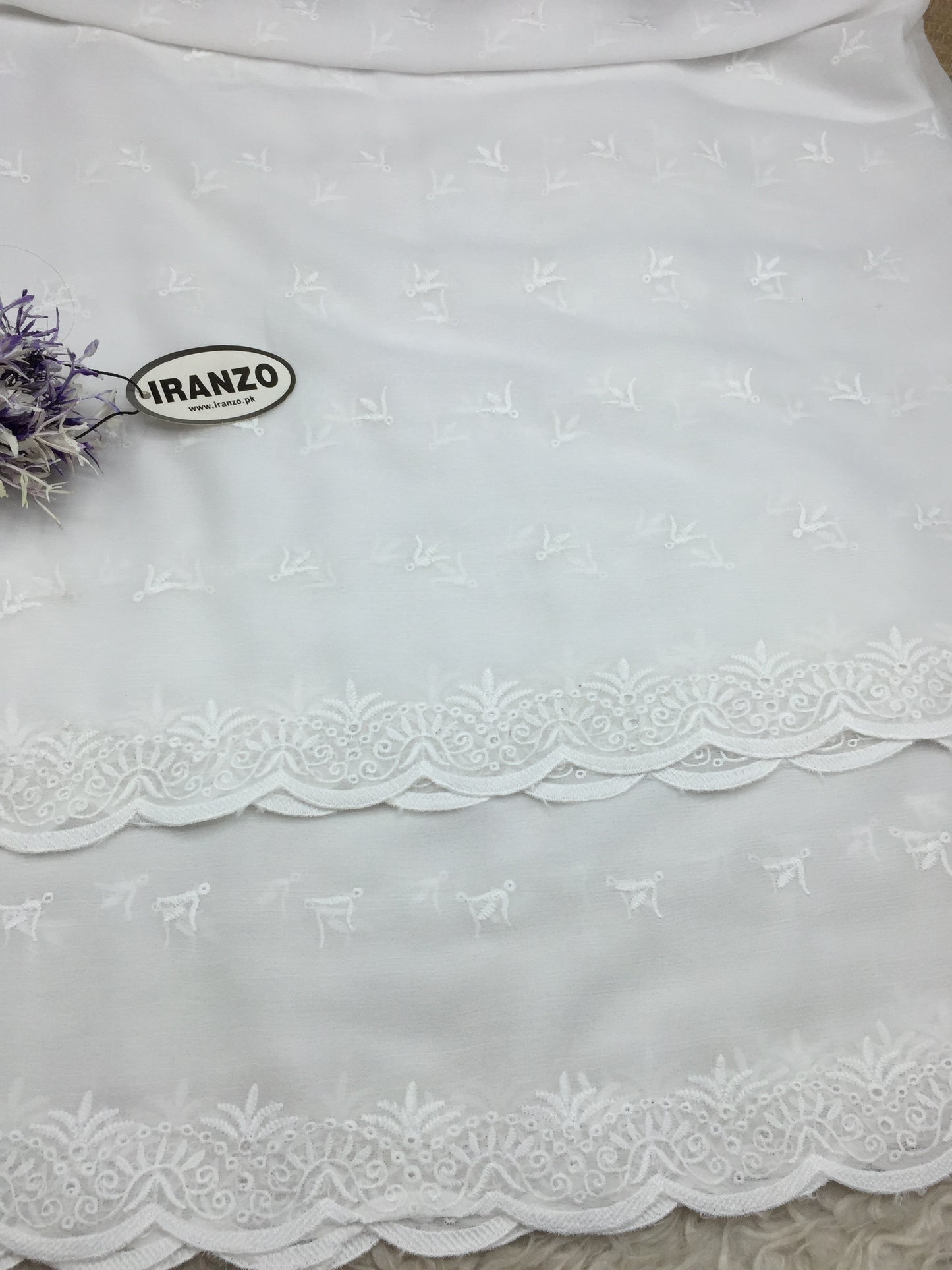 Embroidered Chiffon Dupatta
