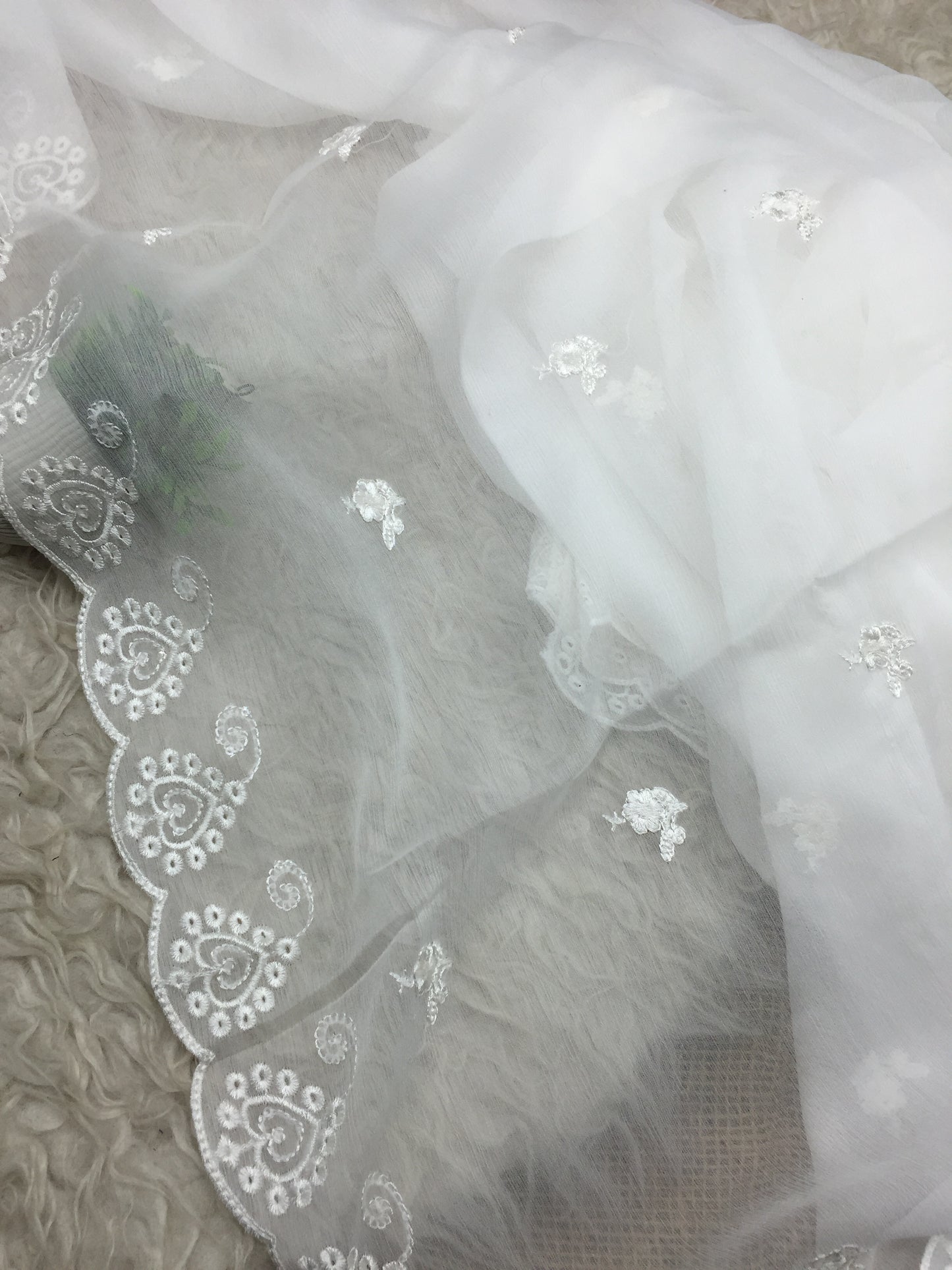 Sequence Embroidered Chiffon Dupatta