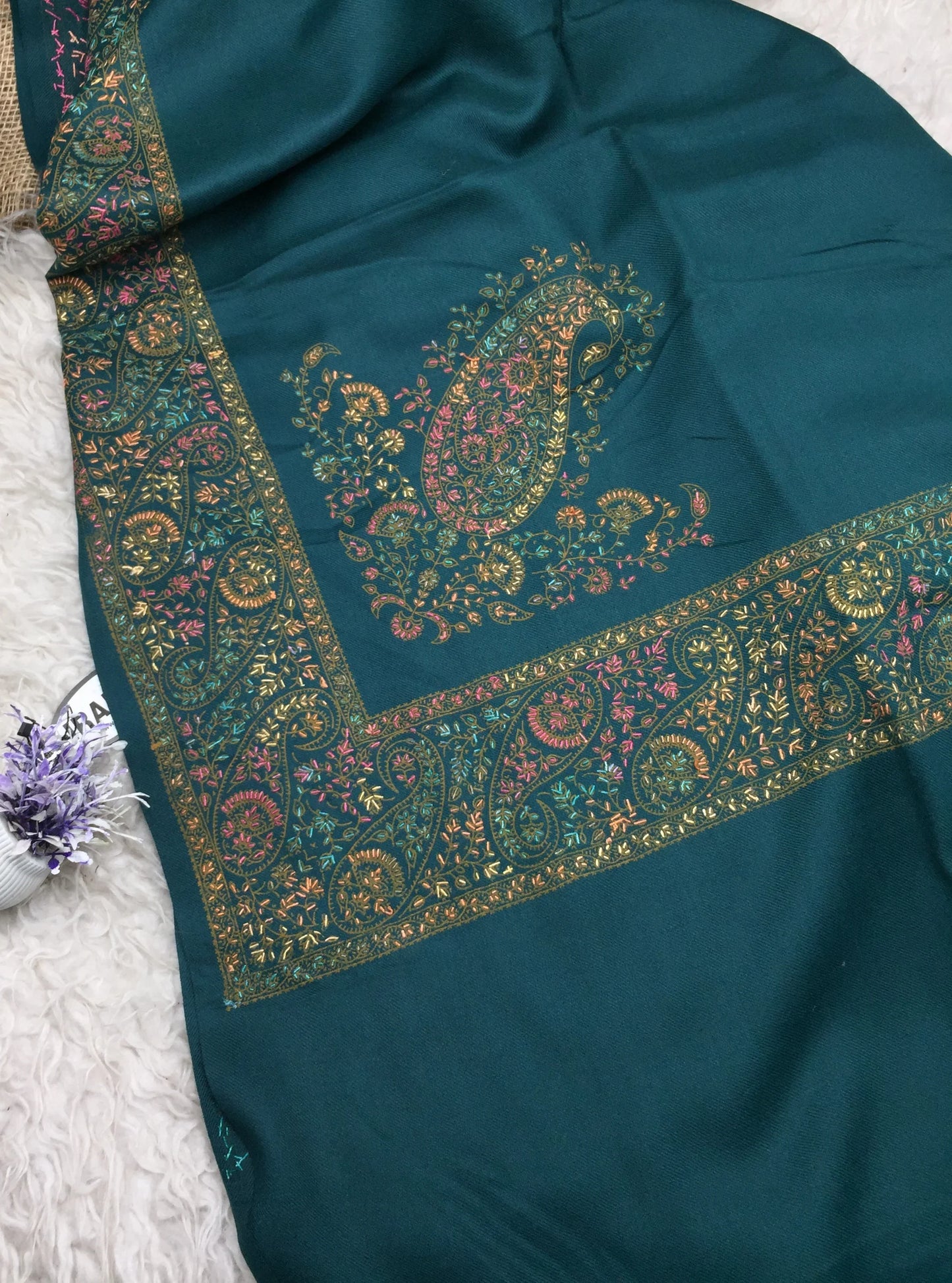 Hand Embroidered Winter Shawl