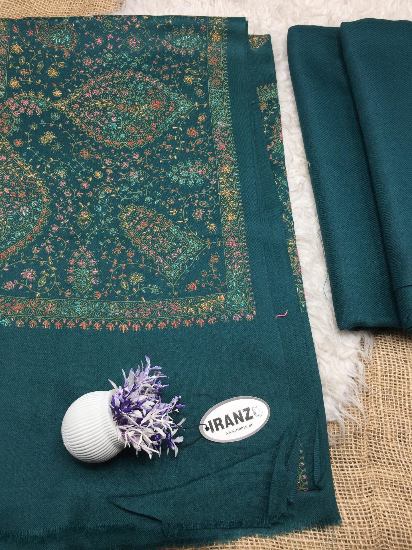 Wool Heavy Shawl Three Piece