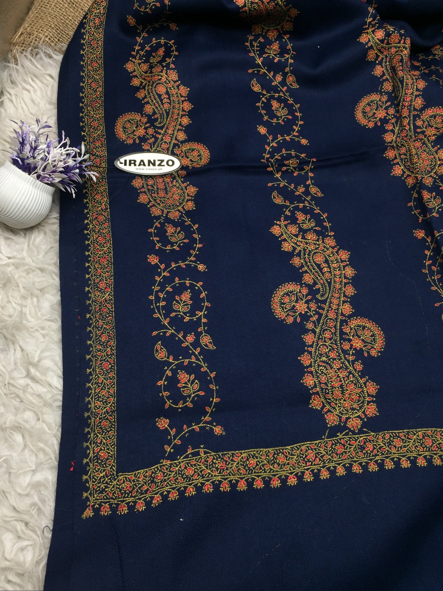 Hand Embroidered Winter Stole NWS