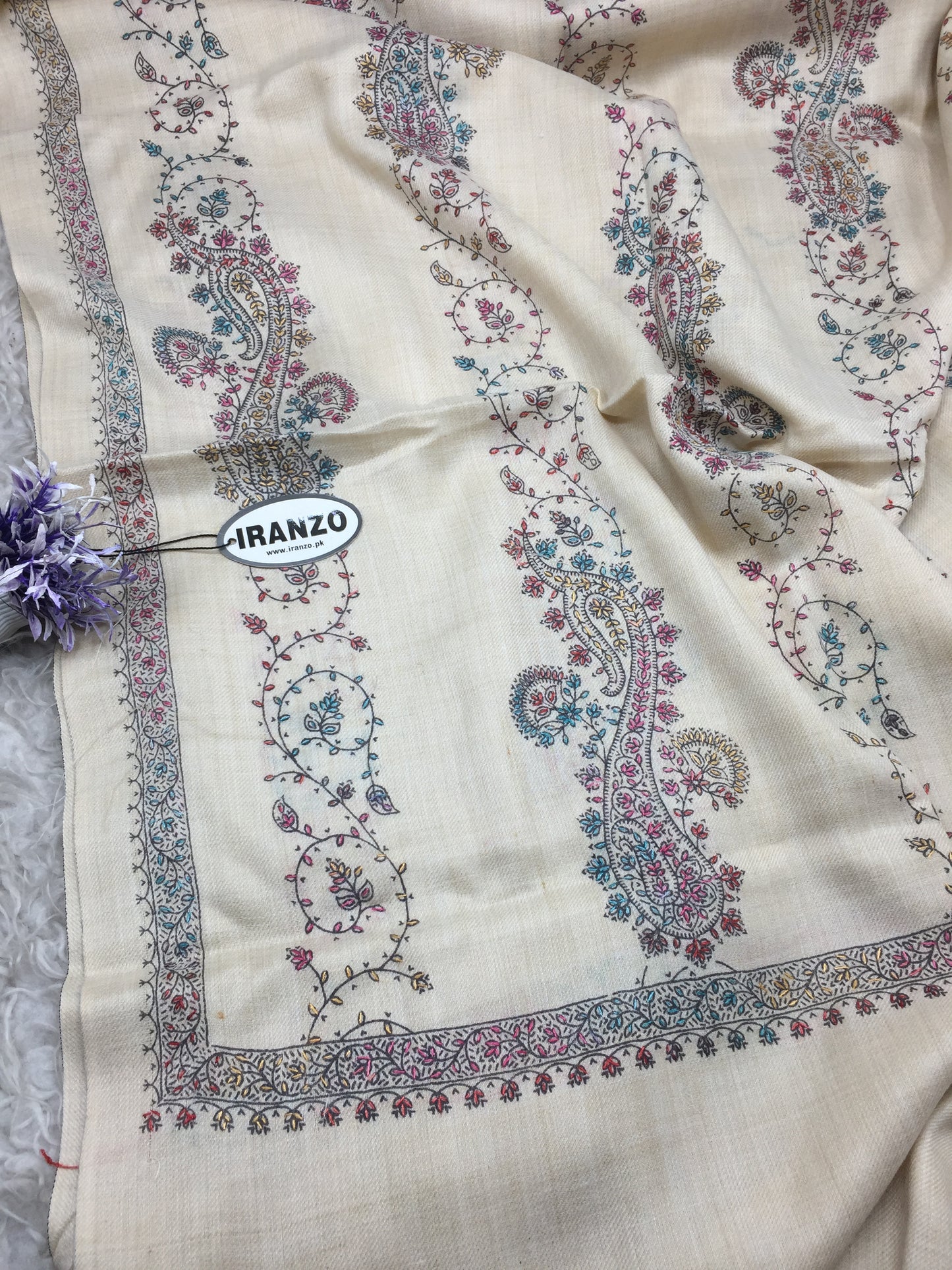 Hand Embroidered Winter Stole